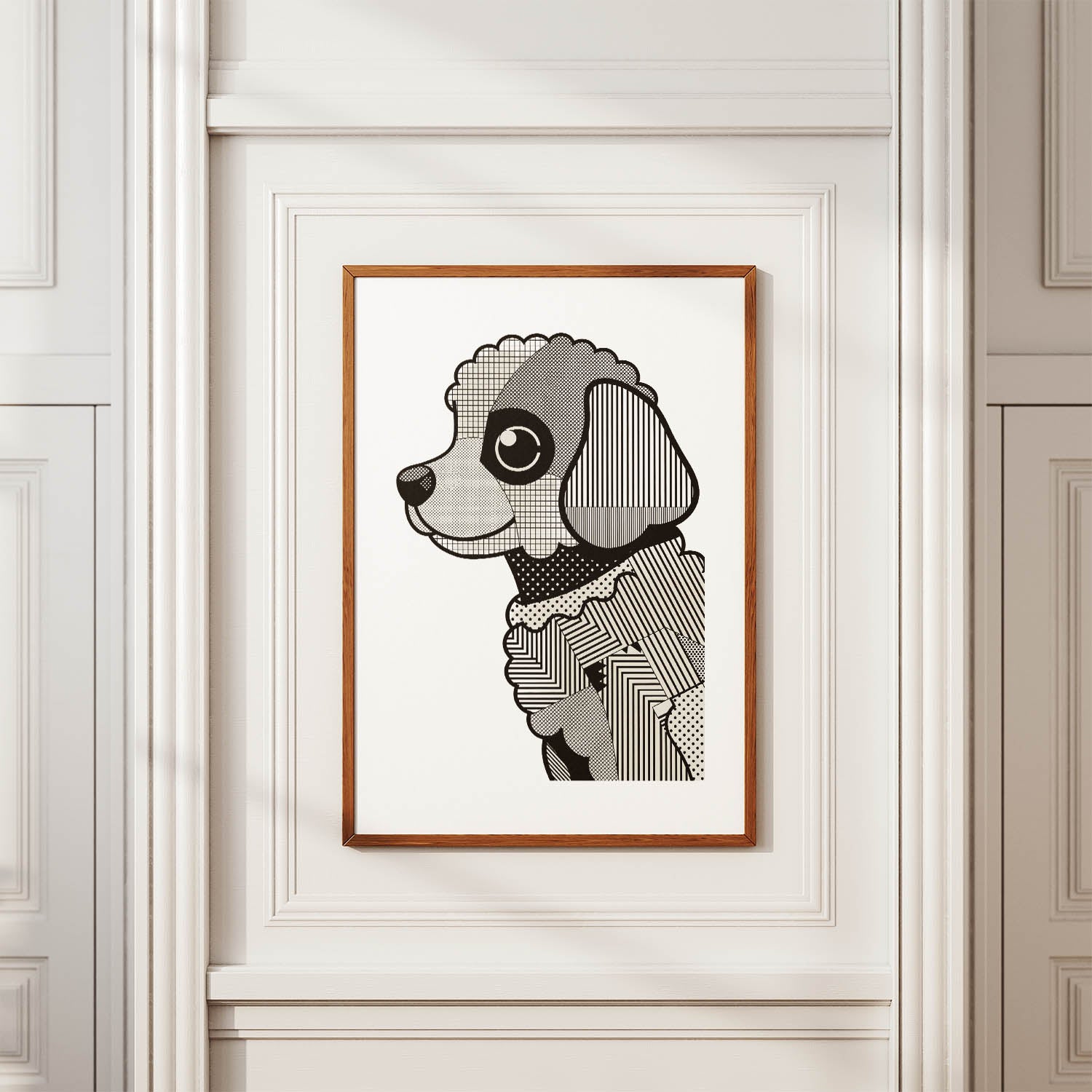 Cavoodle Geometric Line Art mockup