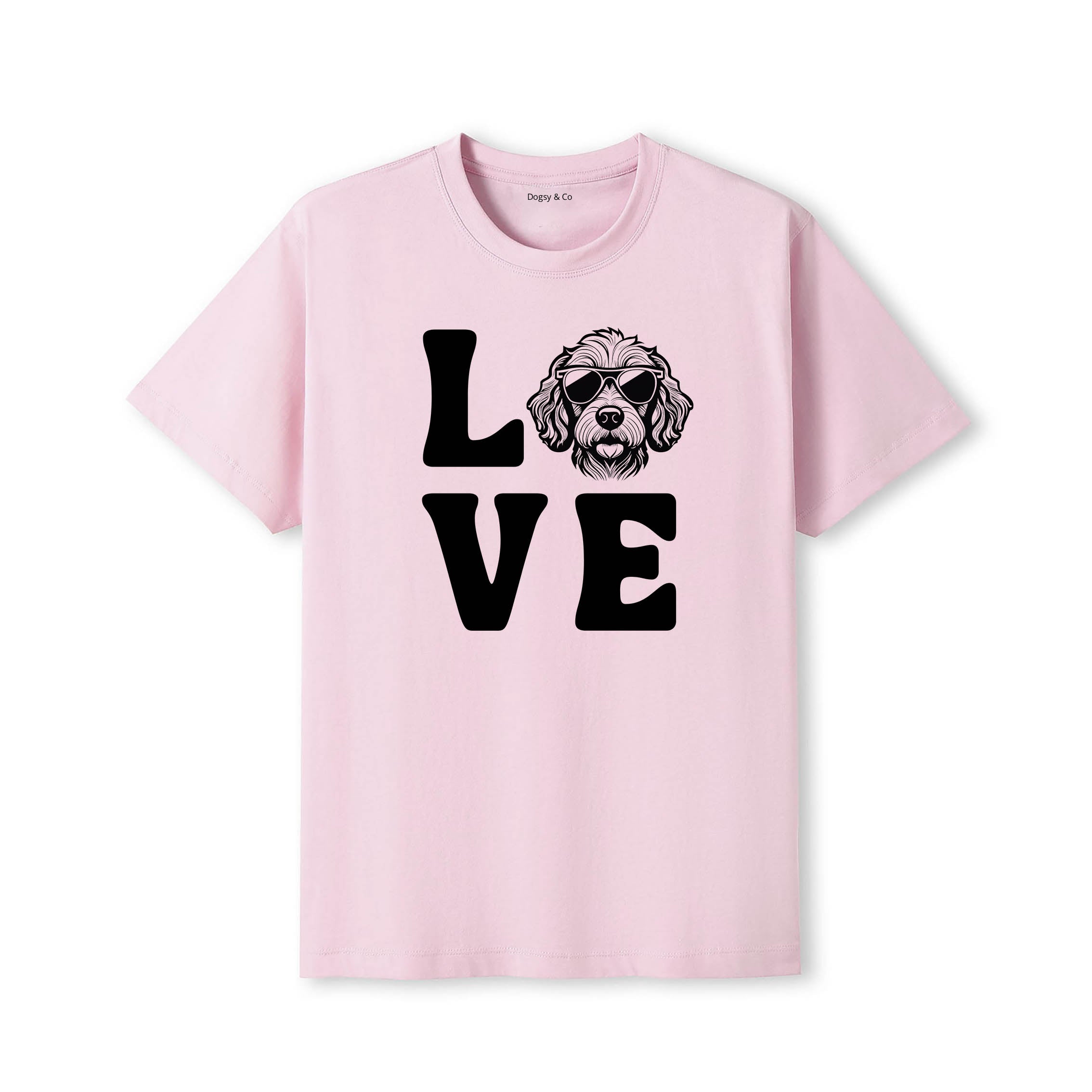 Cavoodle LOVE DOGS Tshirt - Pink