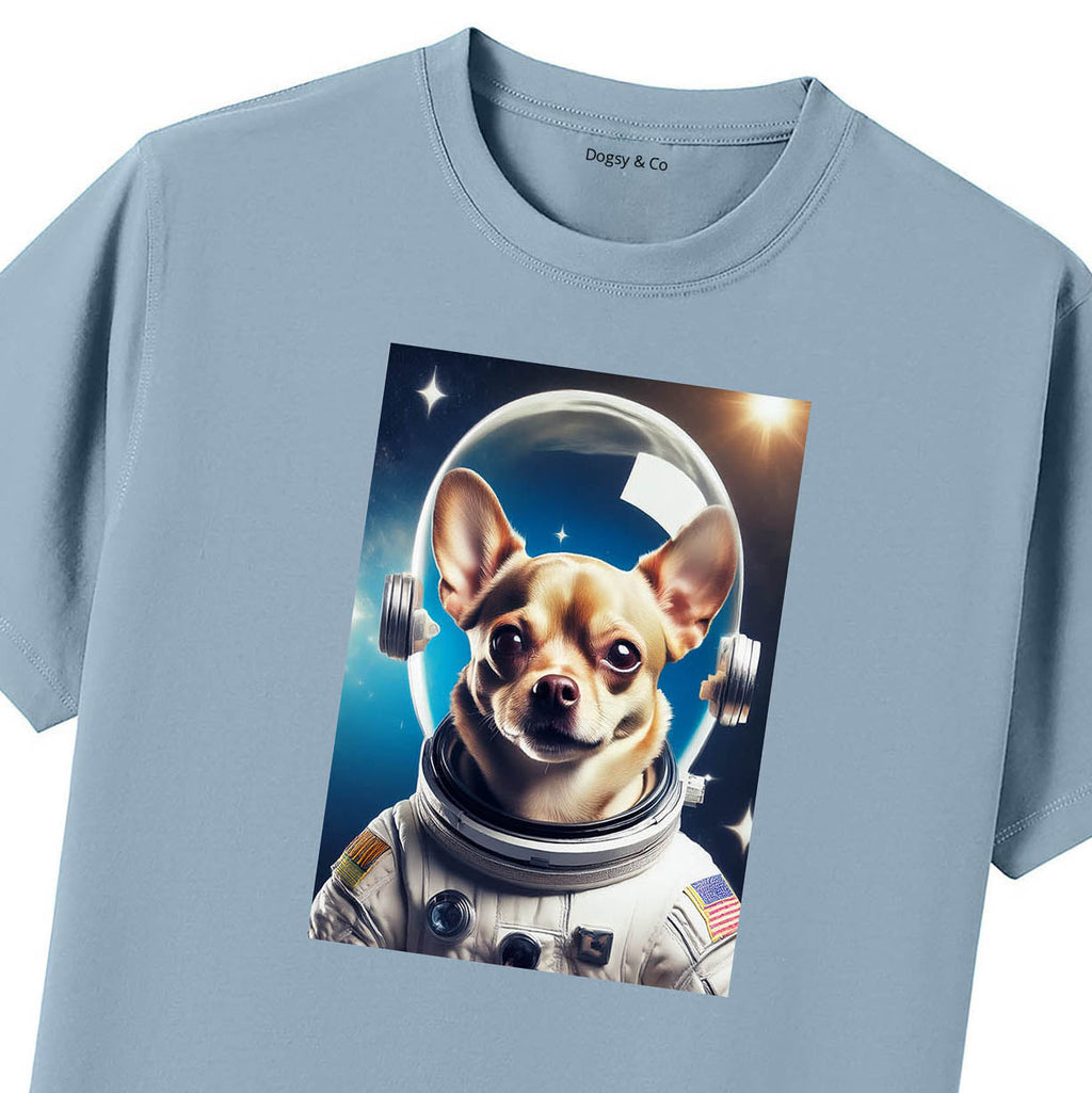 Blue T-Shirt Close Up