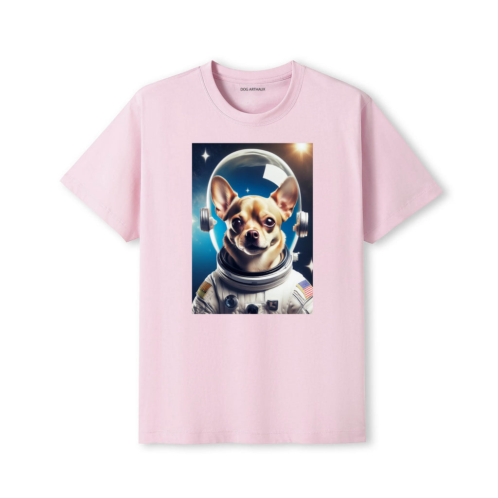 Chihuahua Astronaut Dog T-shirt - Pink