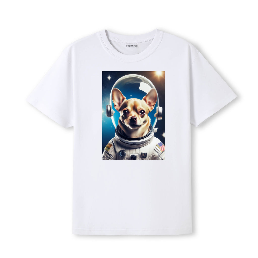 Chihuahua Astronaut Dog T-shirt - White