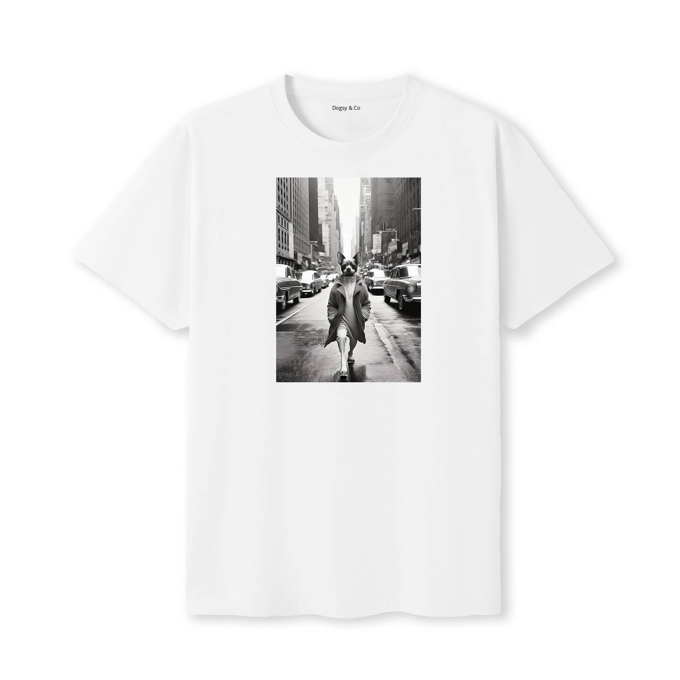 Chihuahua Dogsy Dean T-Shirt White