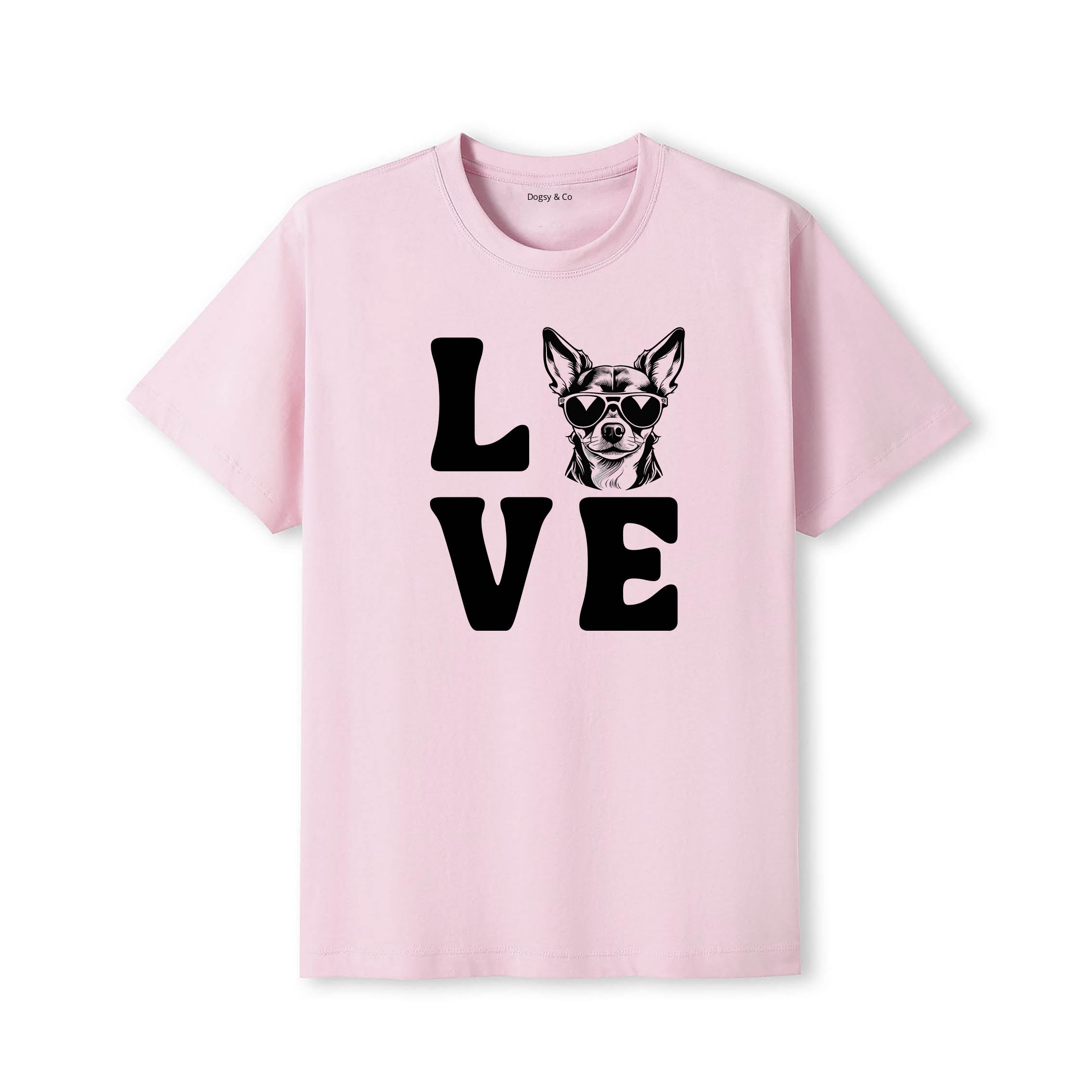 Chihuahua LOVE DOGS Tshirt - Pink