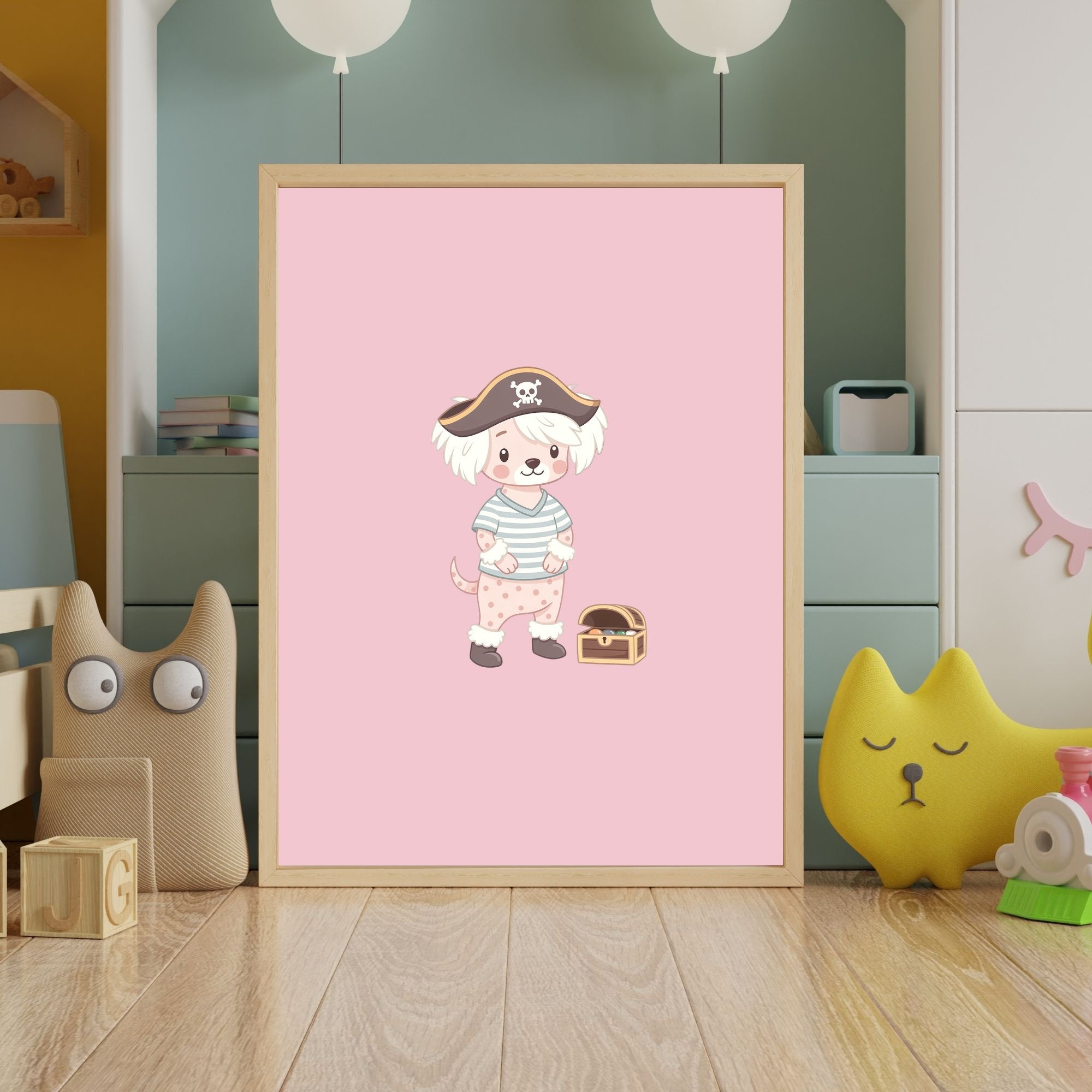 Chinese Crested Kids Nursery Wall Art Print Bundle — 22 Dog Costume Designs, 5 Colours, 6 Print Sizes | Digital Download