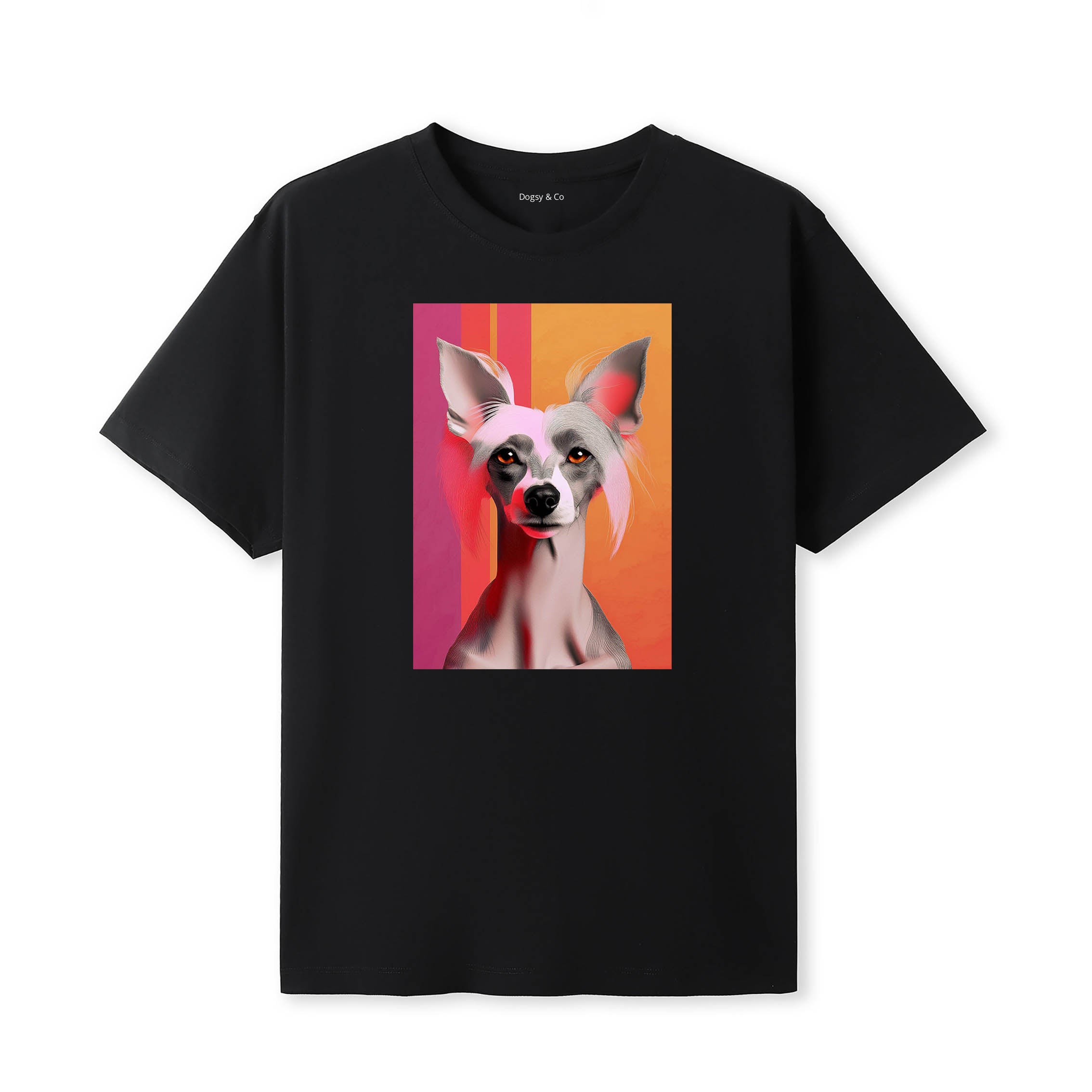 Chinese Crested Mod Pop Dogs T-Shirt Artwork
