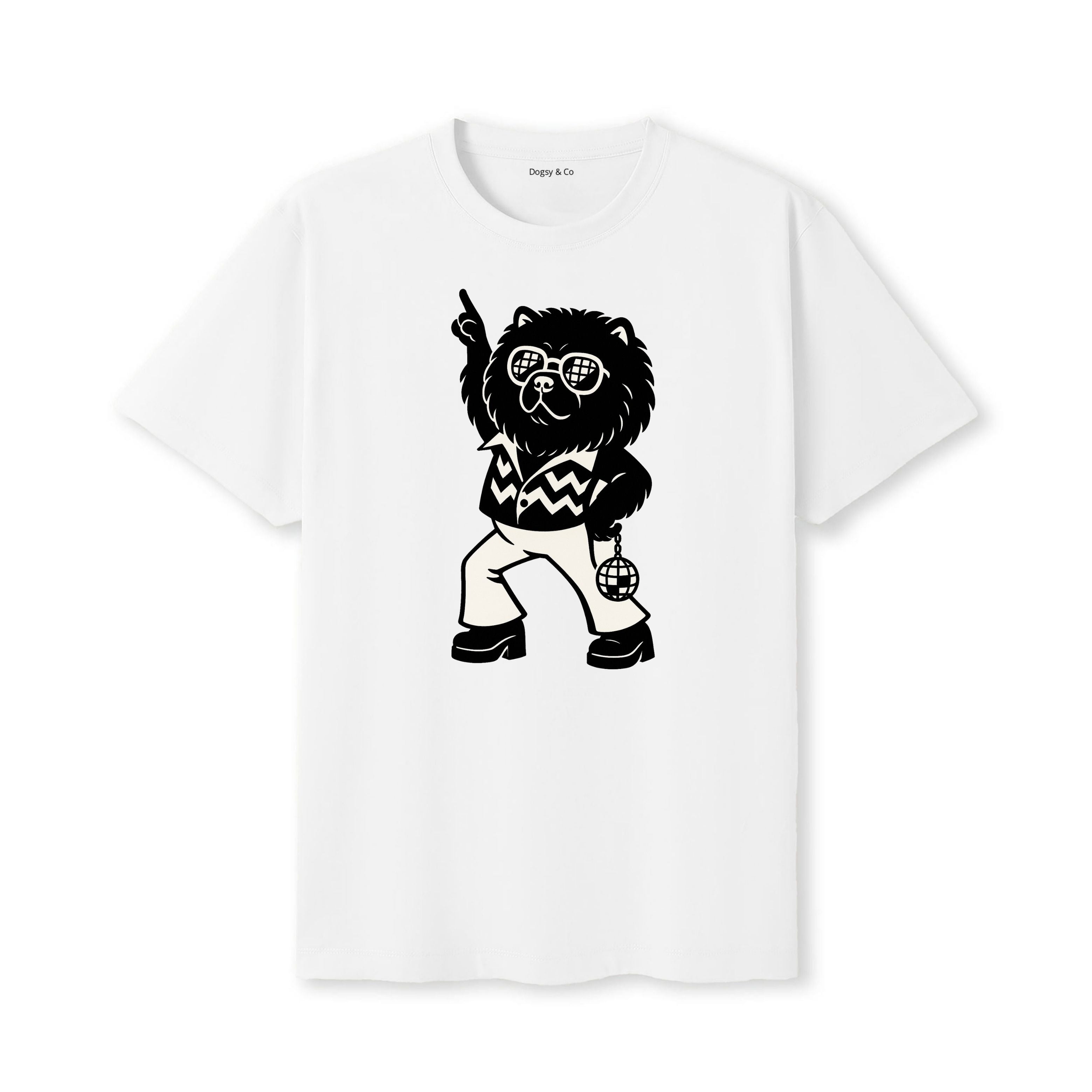 Chow Chow Disco Doggo T-Shirt - alternate view