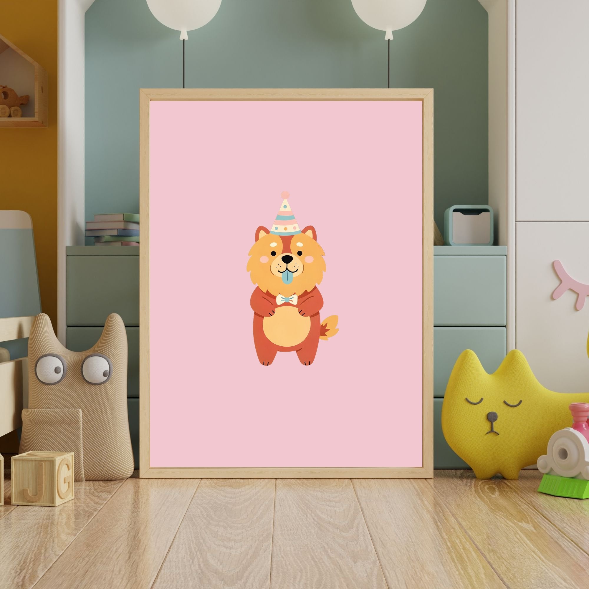 Chow Chow Kids Nursery Wall Art Print Bundle — 22 Dog Costume Designs, 5 Colours, 6 Print Sizes | Digital Download