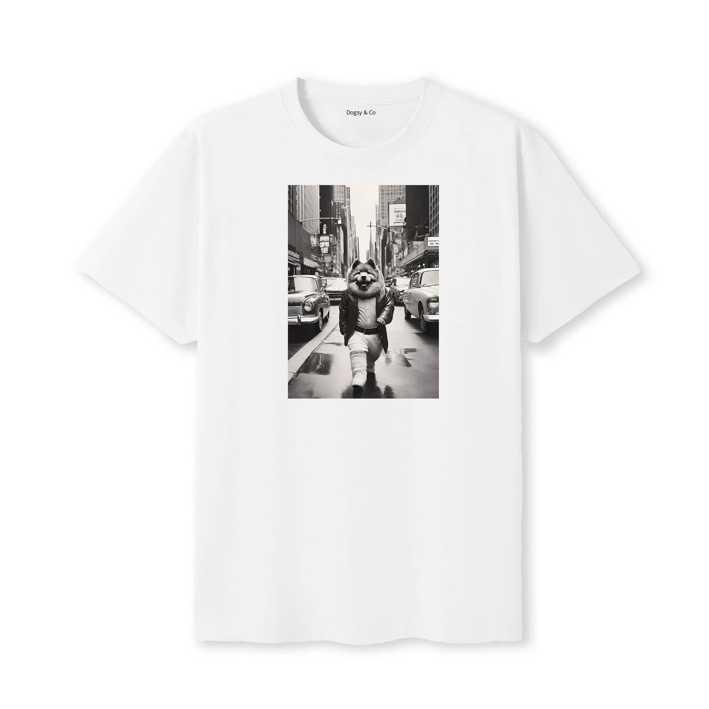 Chow Chow Dogsy Dean T-Shirt White