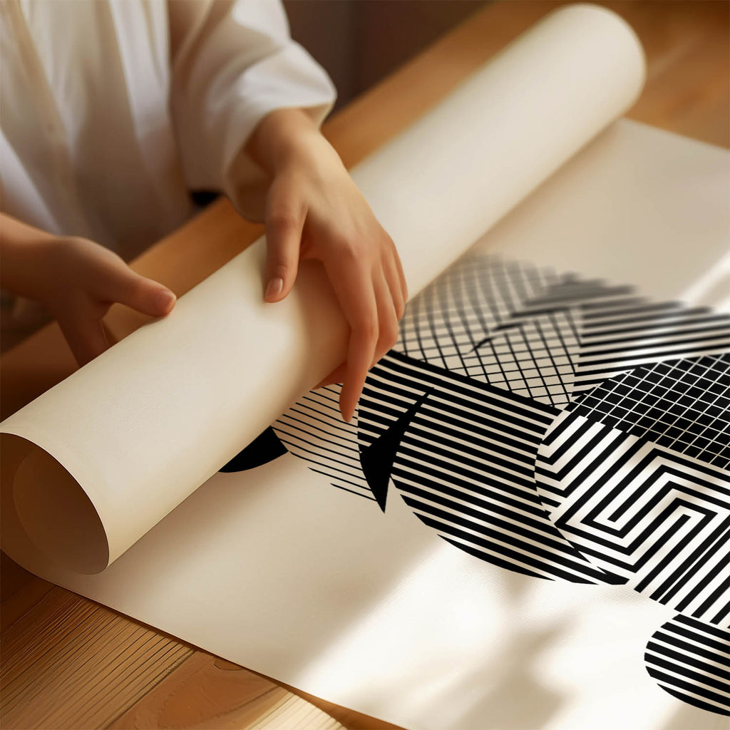 Chow Chow Geometric Line Art mockup