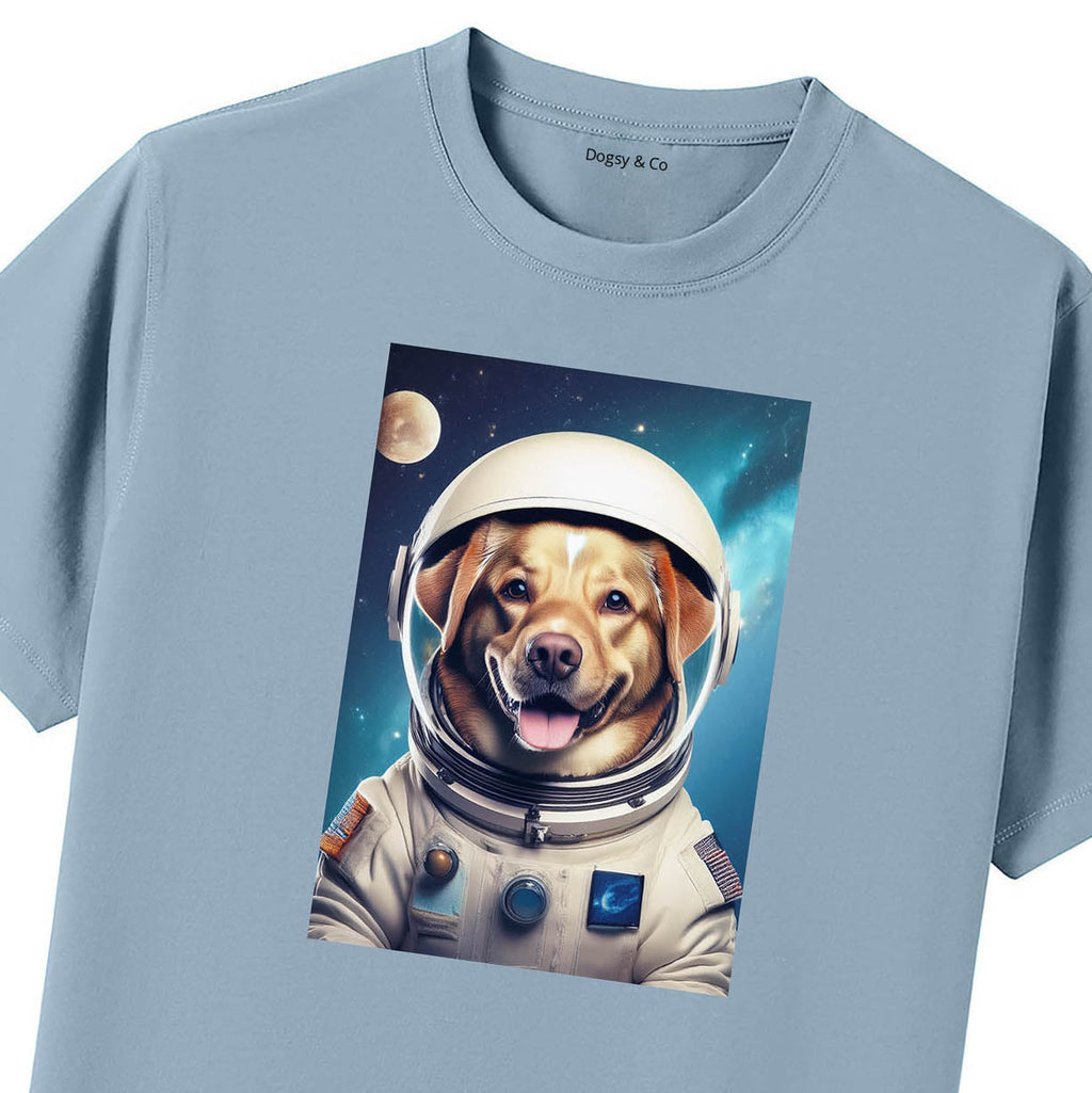 Blue T-Shirt Close Up