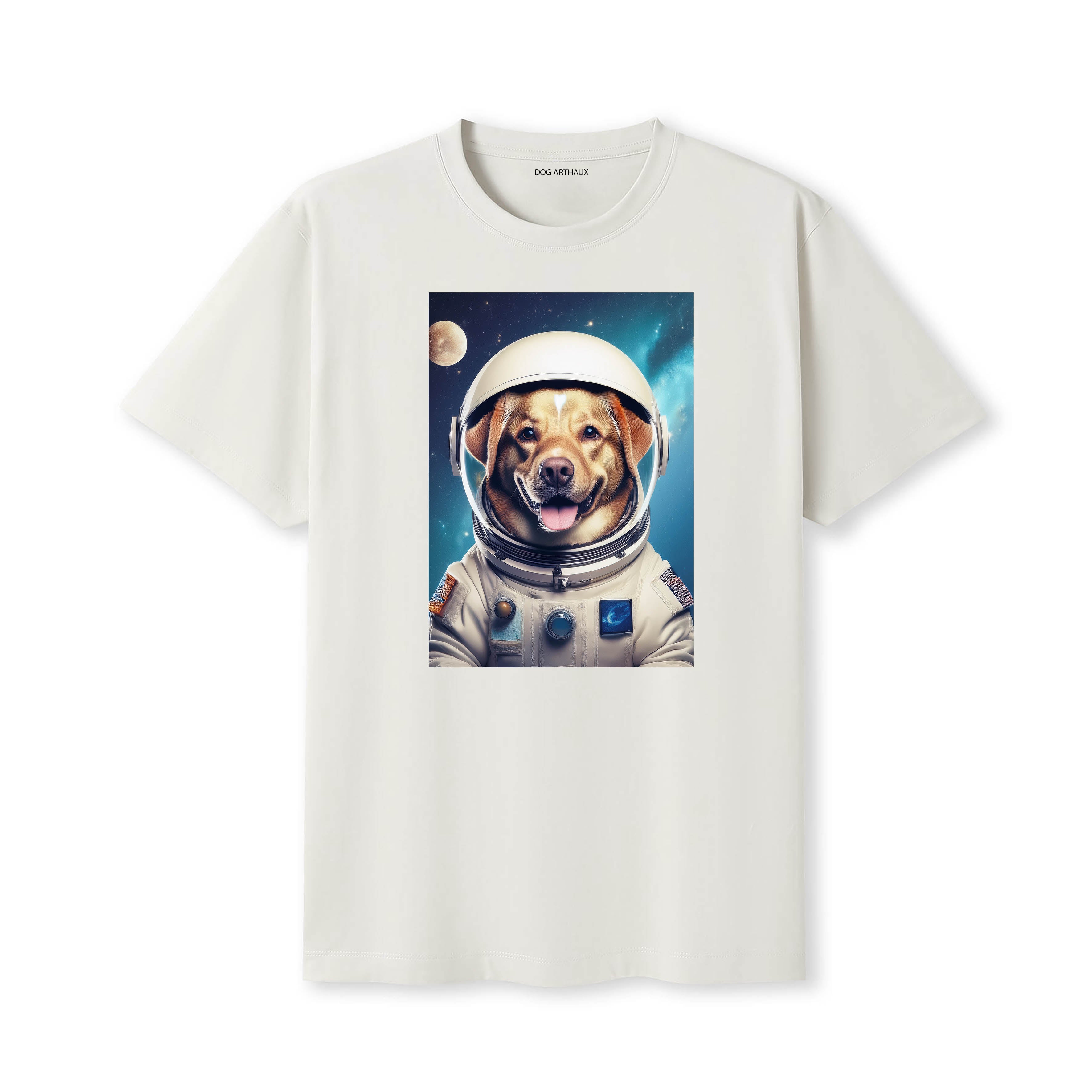 Cobberdog Astronaut Dog T-shirt - Natural