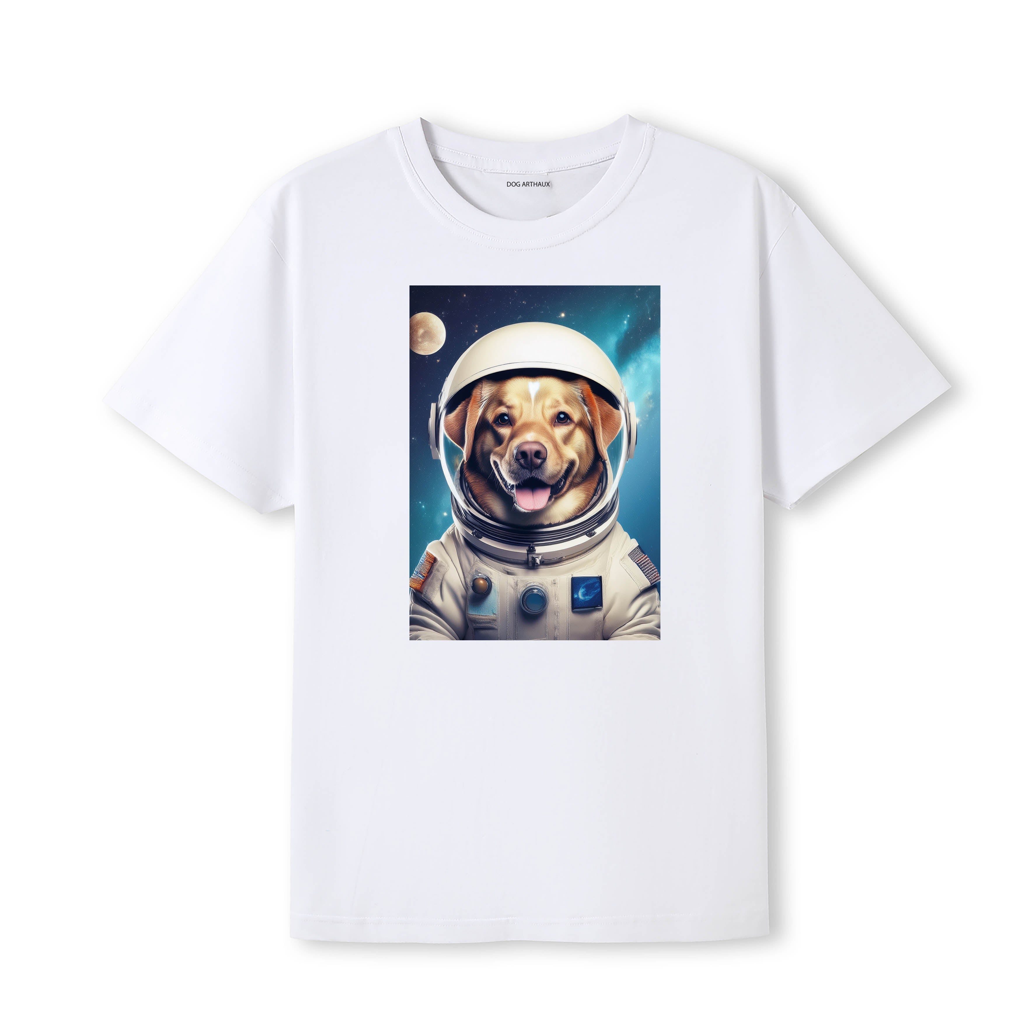 Cobberdog Astronaut Dog T-shirt - White