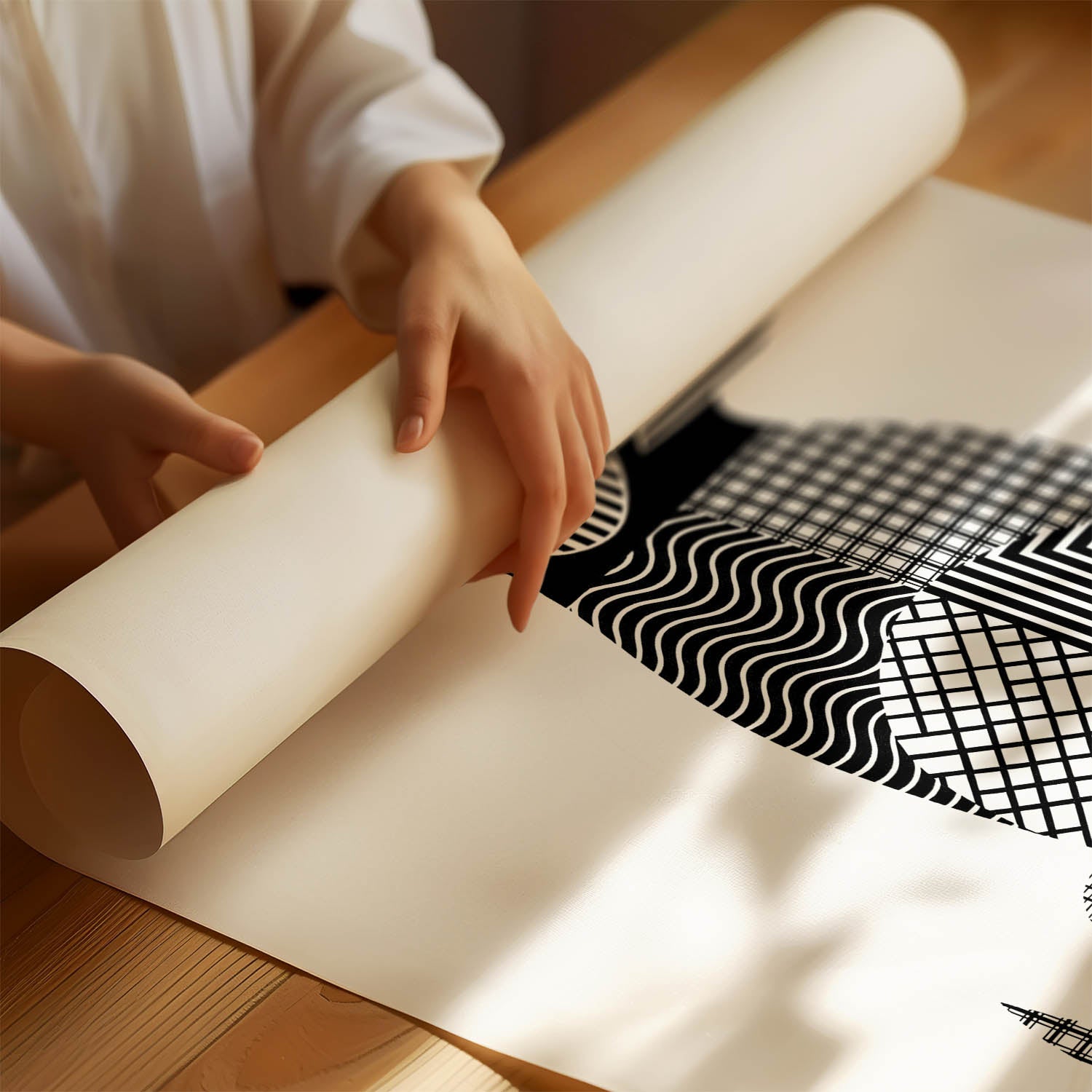 Cobberdog Geometric Line Art mockup