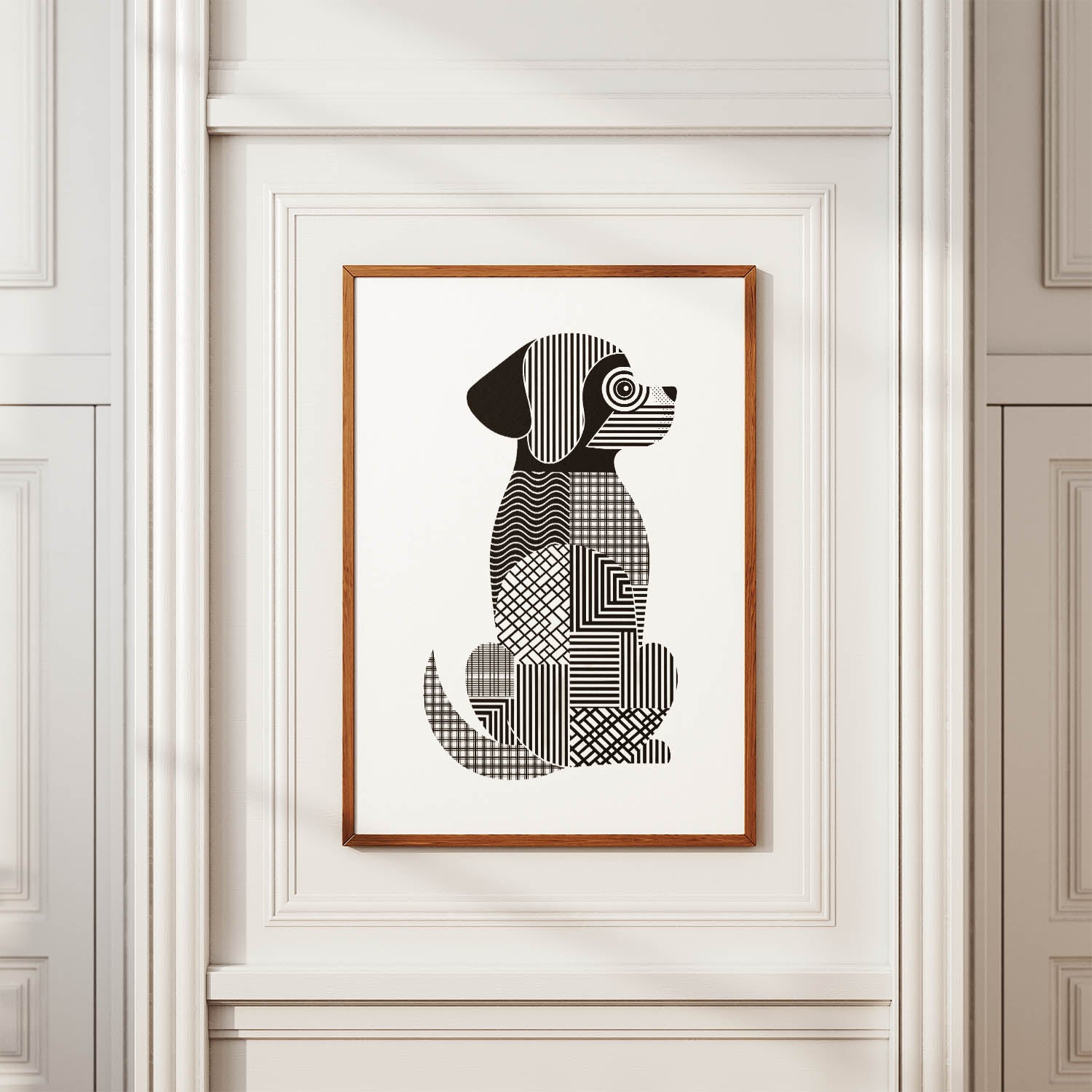 Cobberdog Geometric Line Art mockup