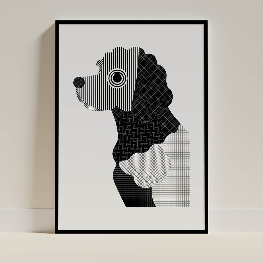 Cobberdog Geometric Line Art mockup