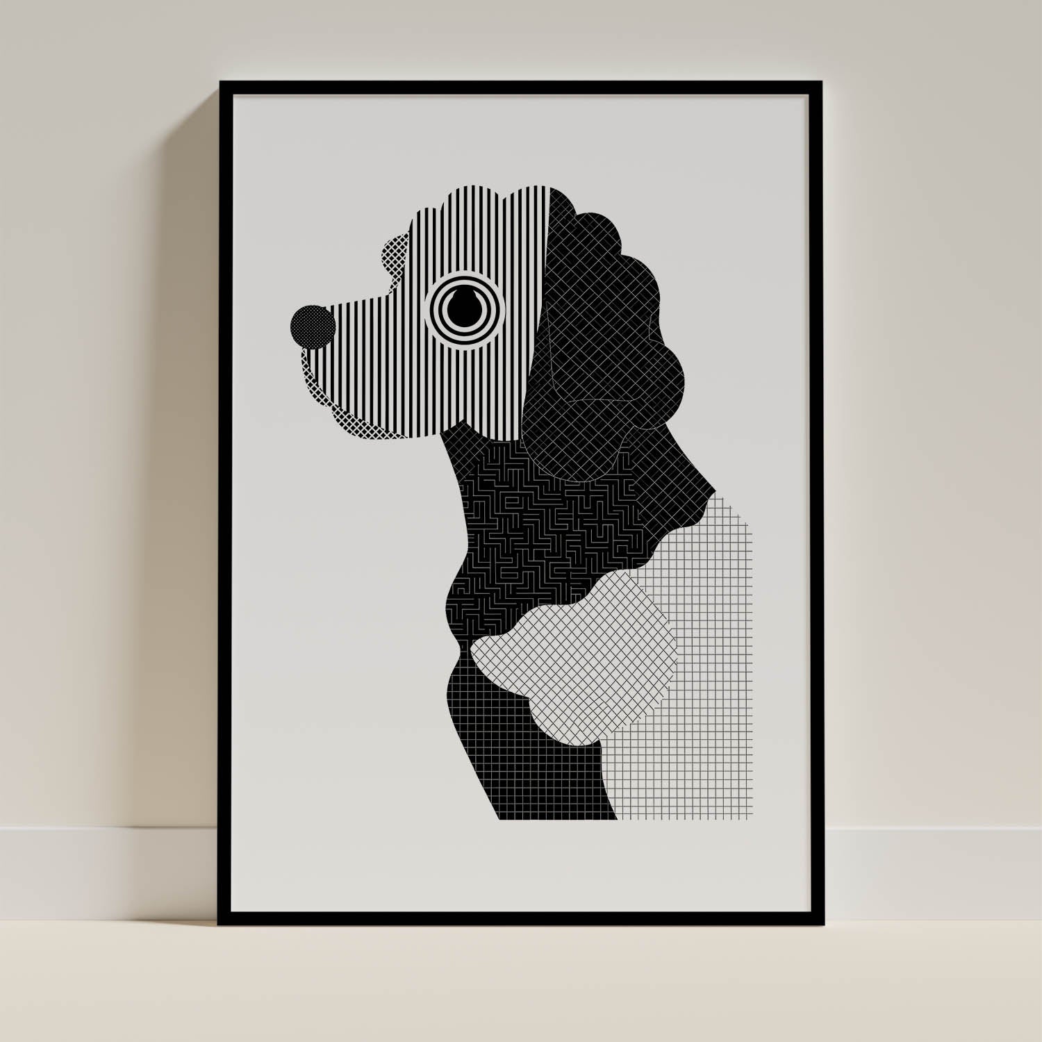 Cobberdog Geometric Line Art mockup