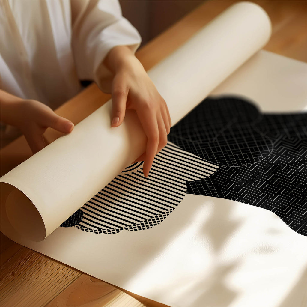 Cobberdog Geometric Line Art mockup