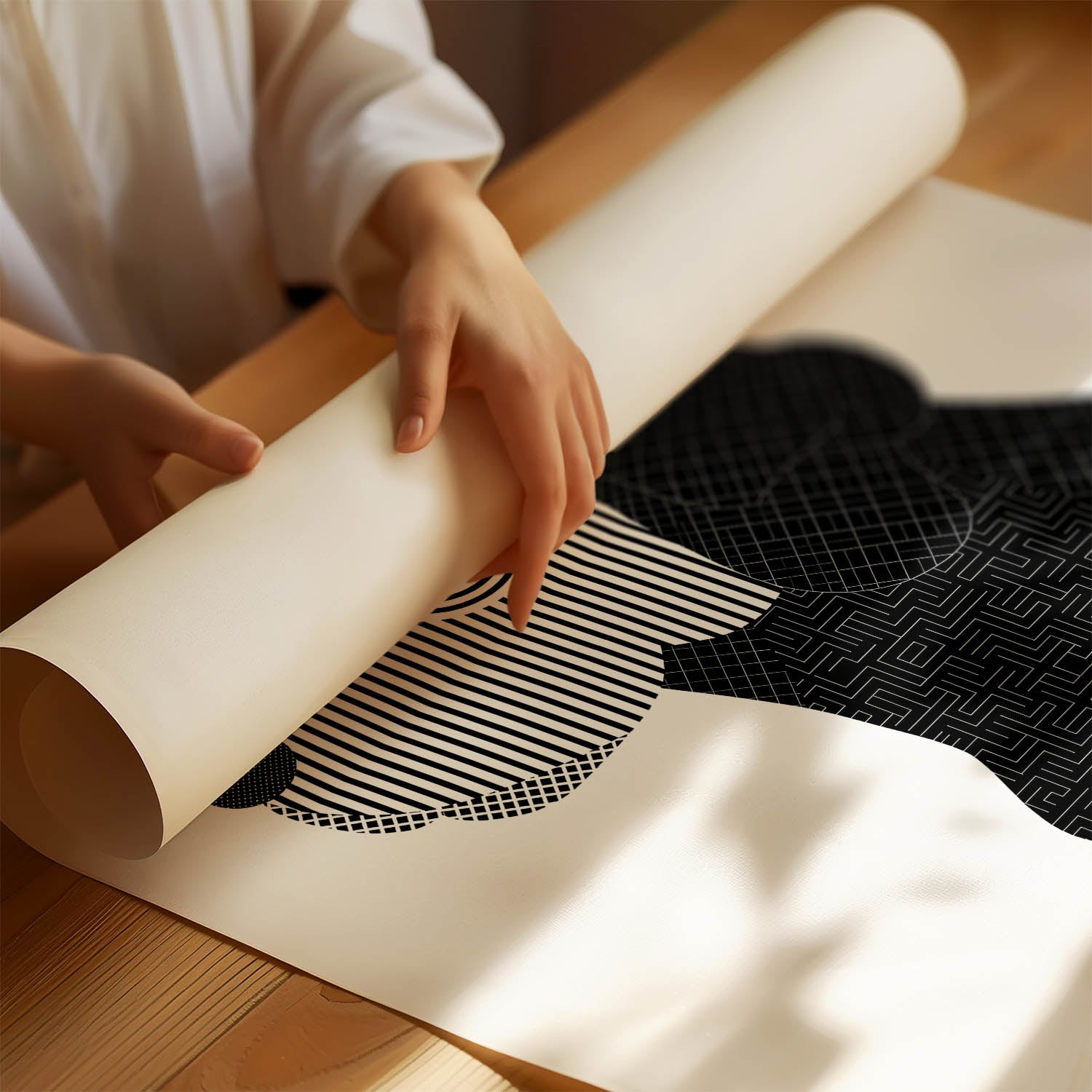 Cobberdog Geometric Line Art mockup