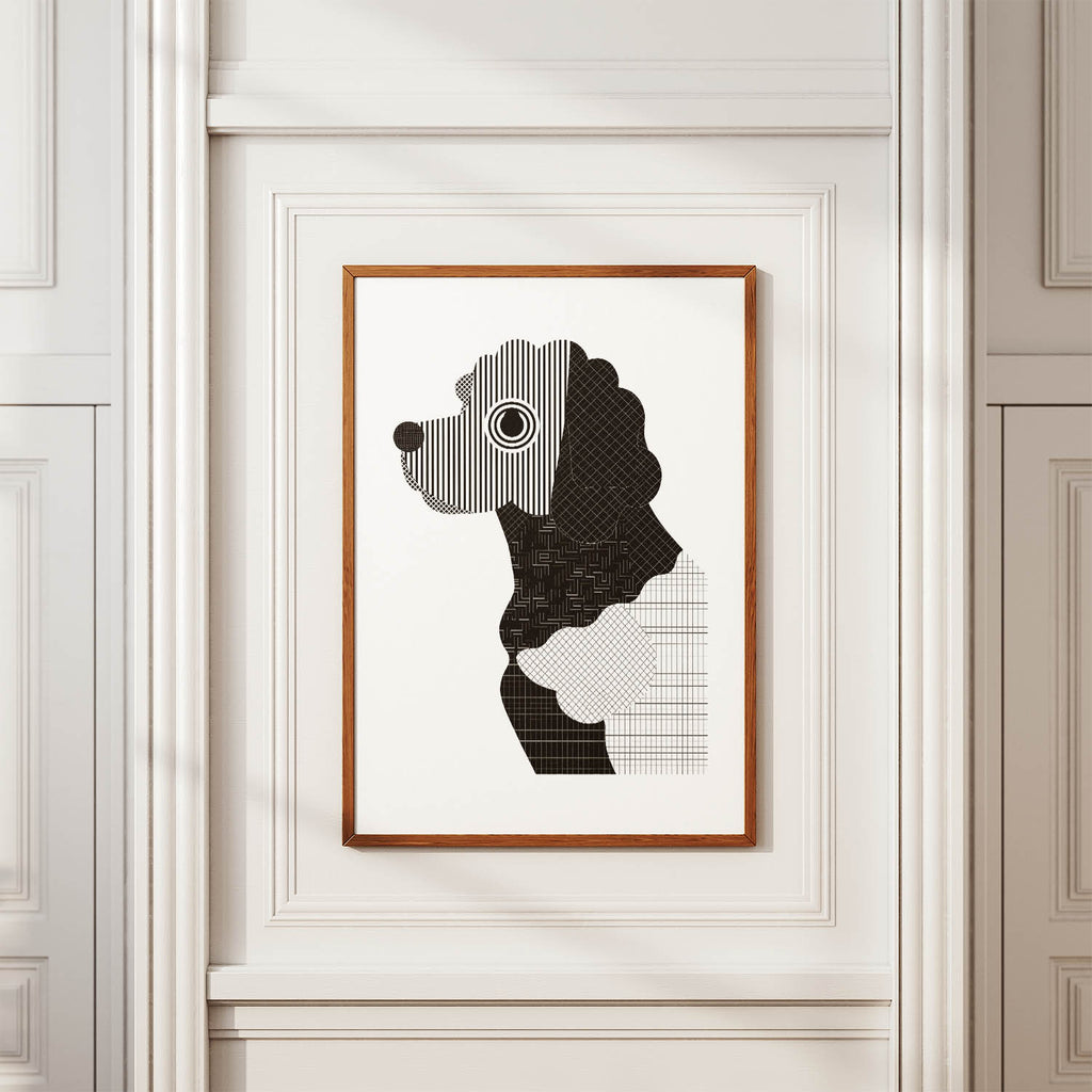 Cobberdog Geometric Line Art mockup