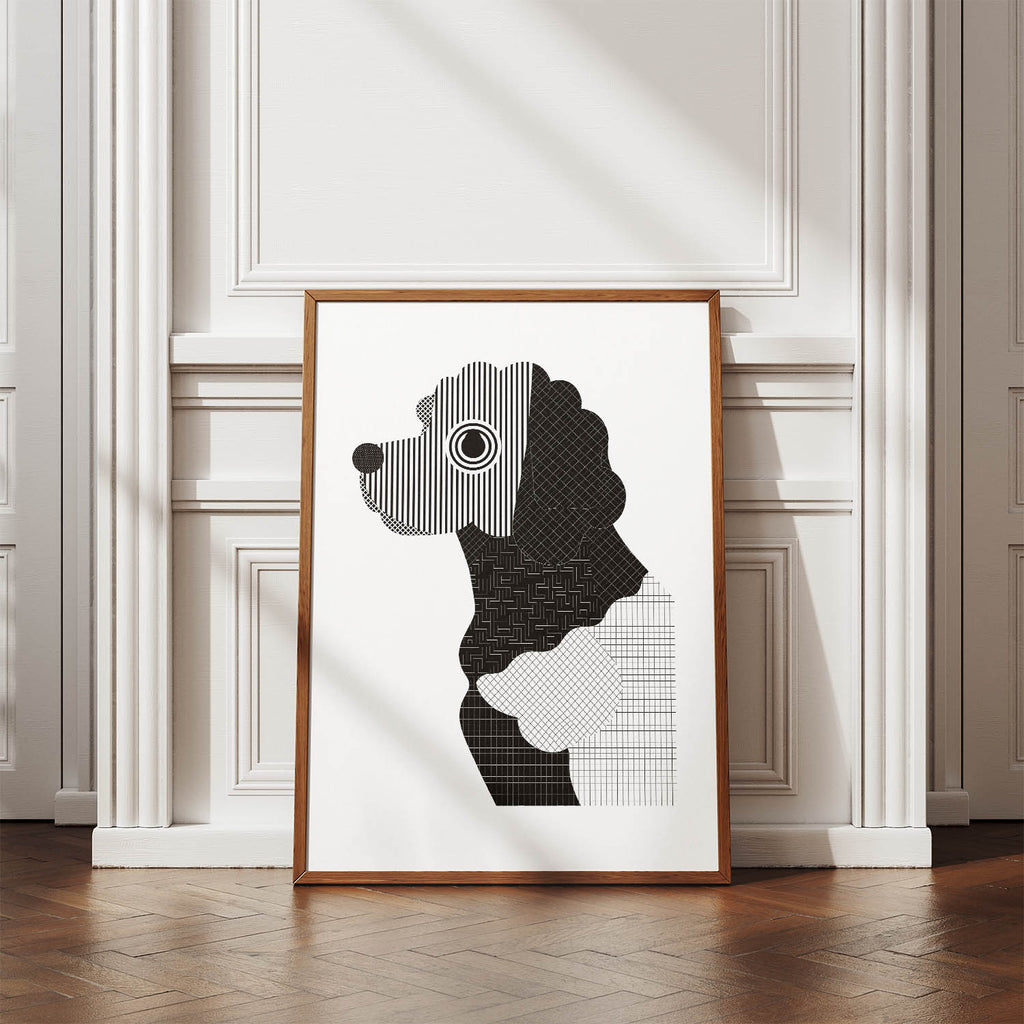 Cobberdog Geometric Line Art mockup