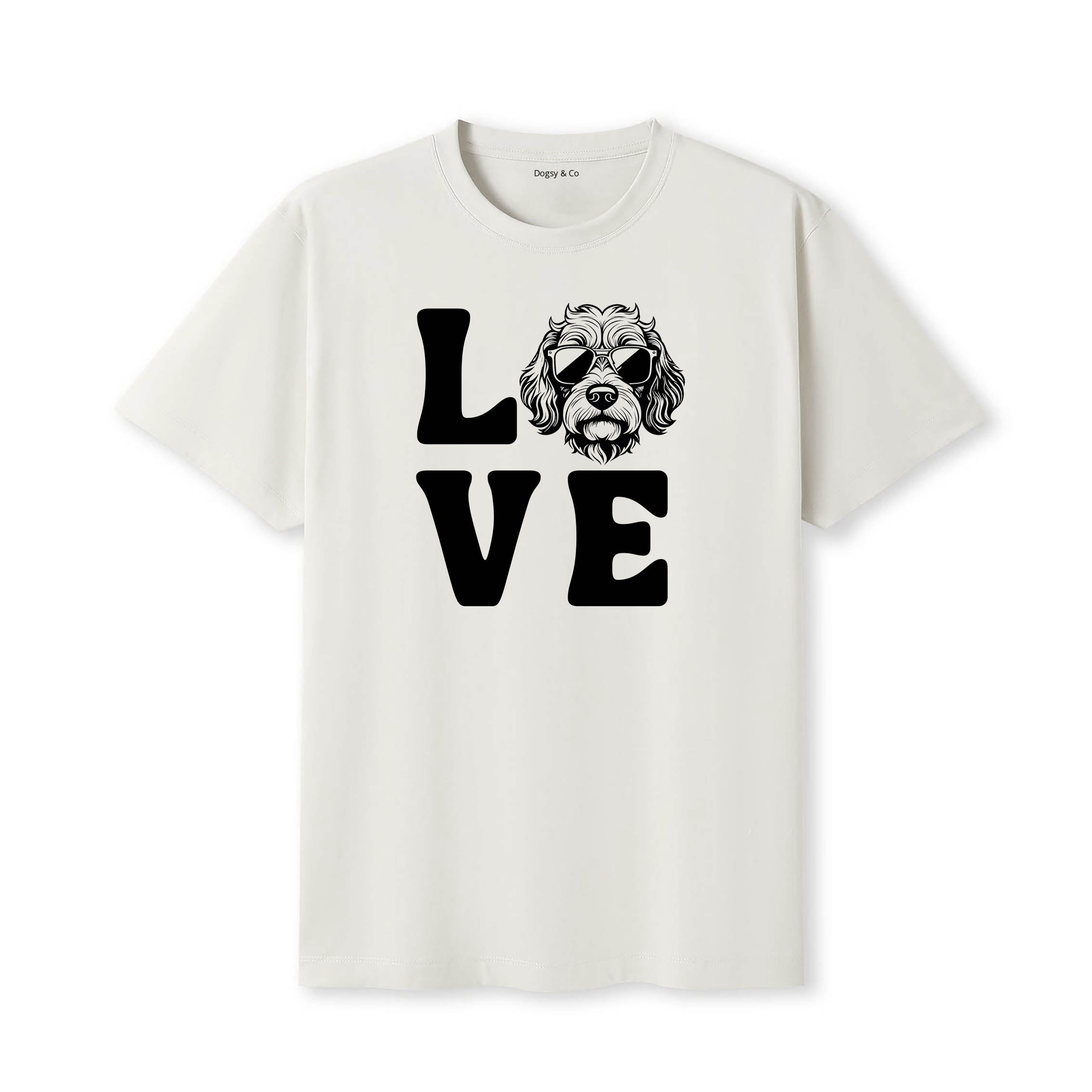 Cobberdog LOVE DOGS Tshirt - Natural