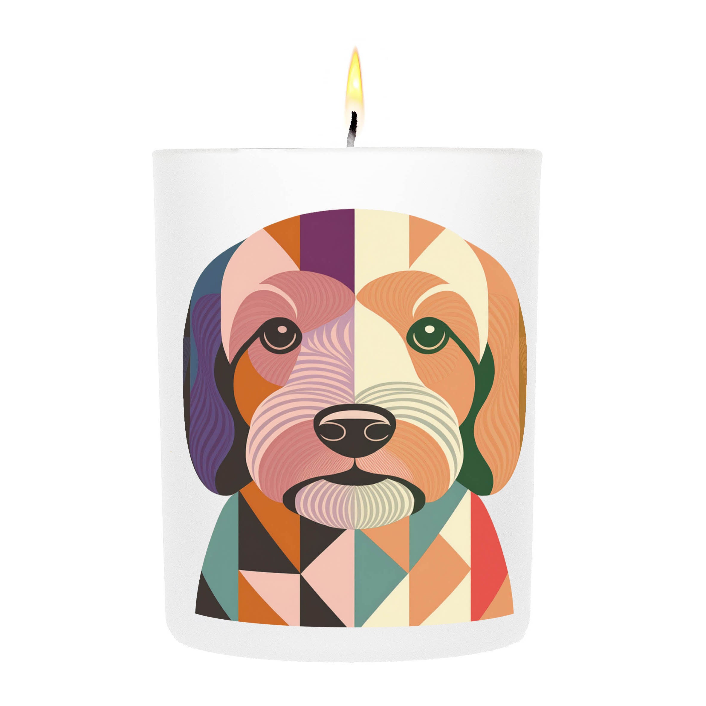 Cockapoo Graphic Bold Dog Candle