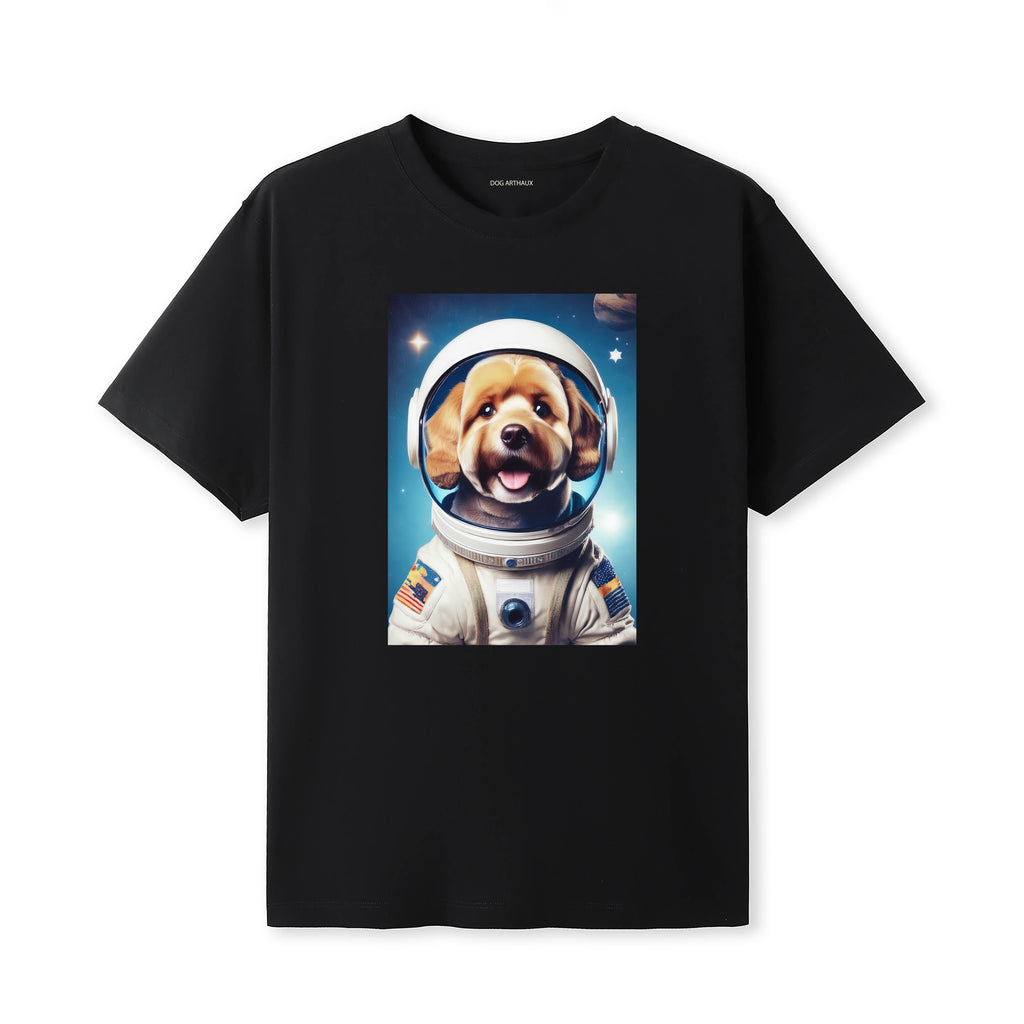 Cockapoo Astronaut Dog T-shirt - Black | Dogsy & Co