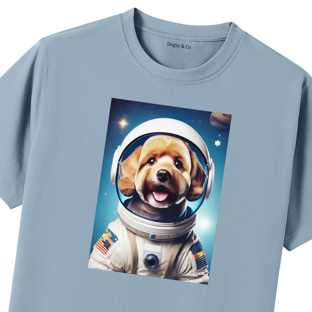 Blue T-Shirt Close Up
