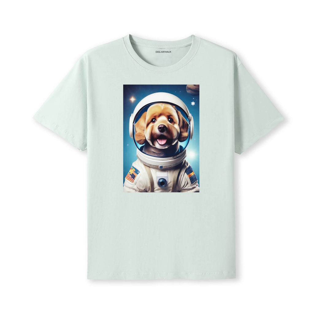 Cockapoo Astronaut Dog T-shirt - Mint