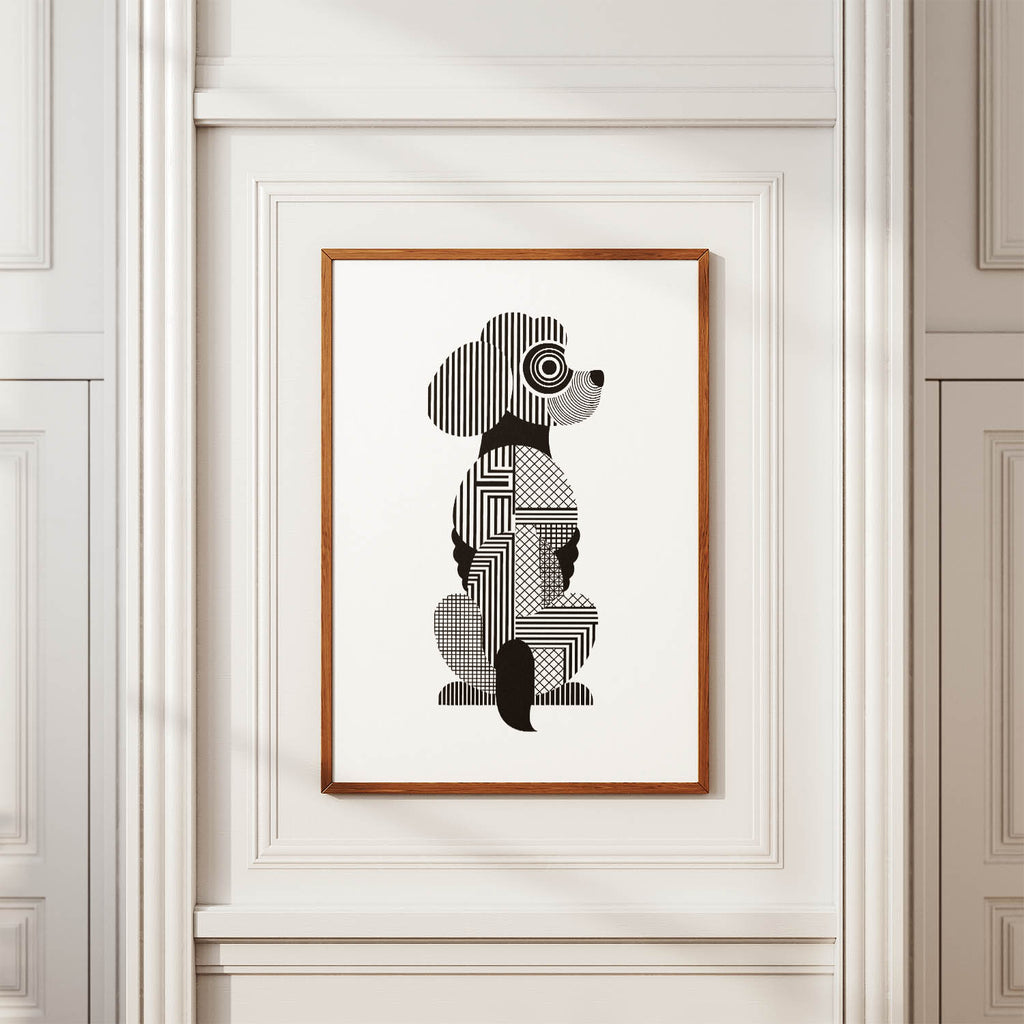 Cockapoo Geometric Line Art mockup