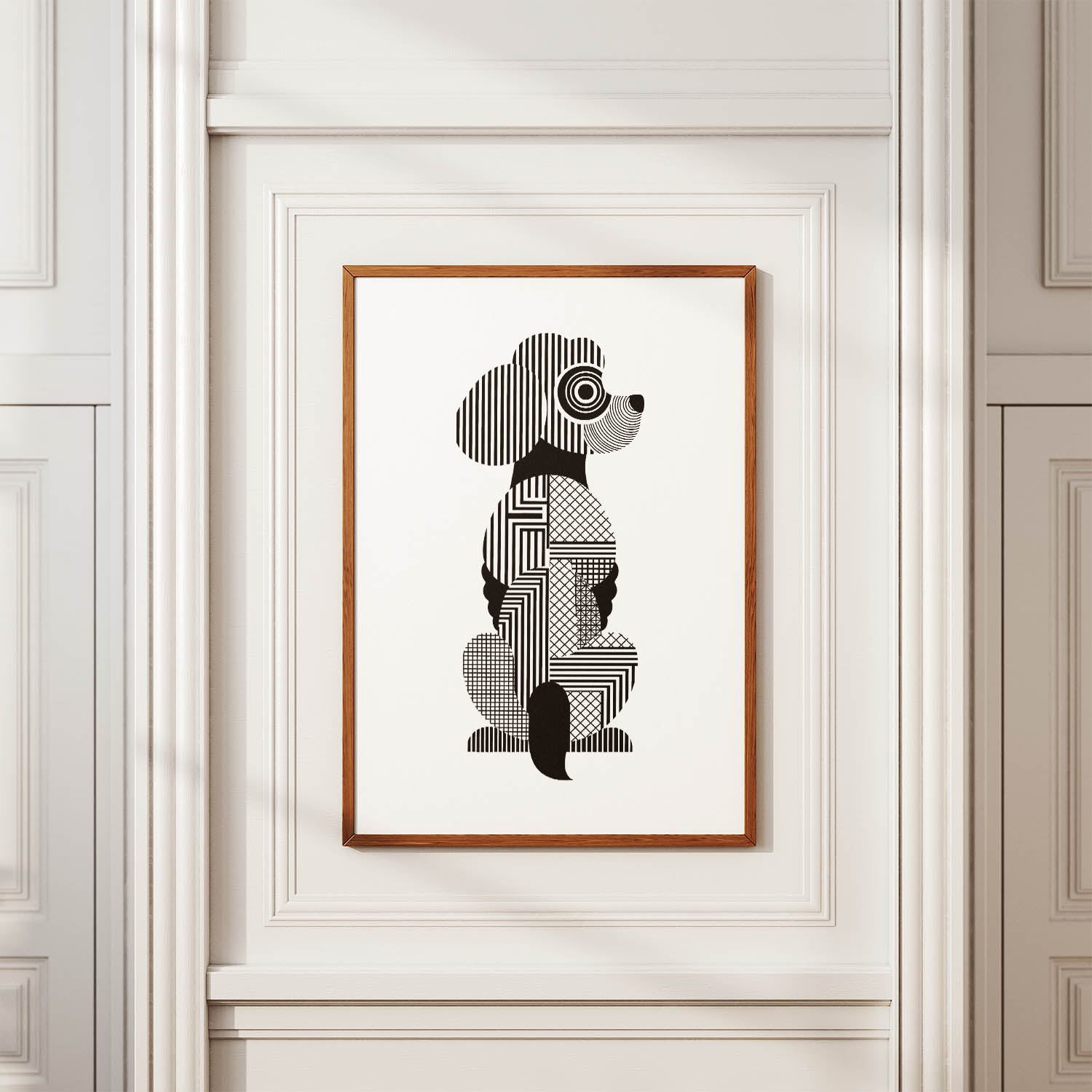 Cockapoo Geometric Line Art mockup