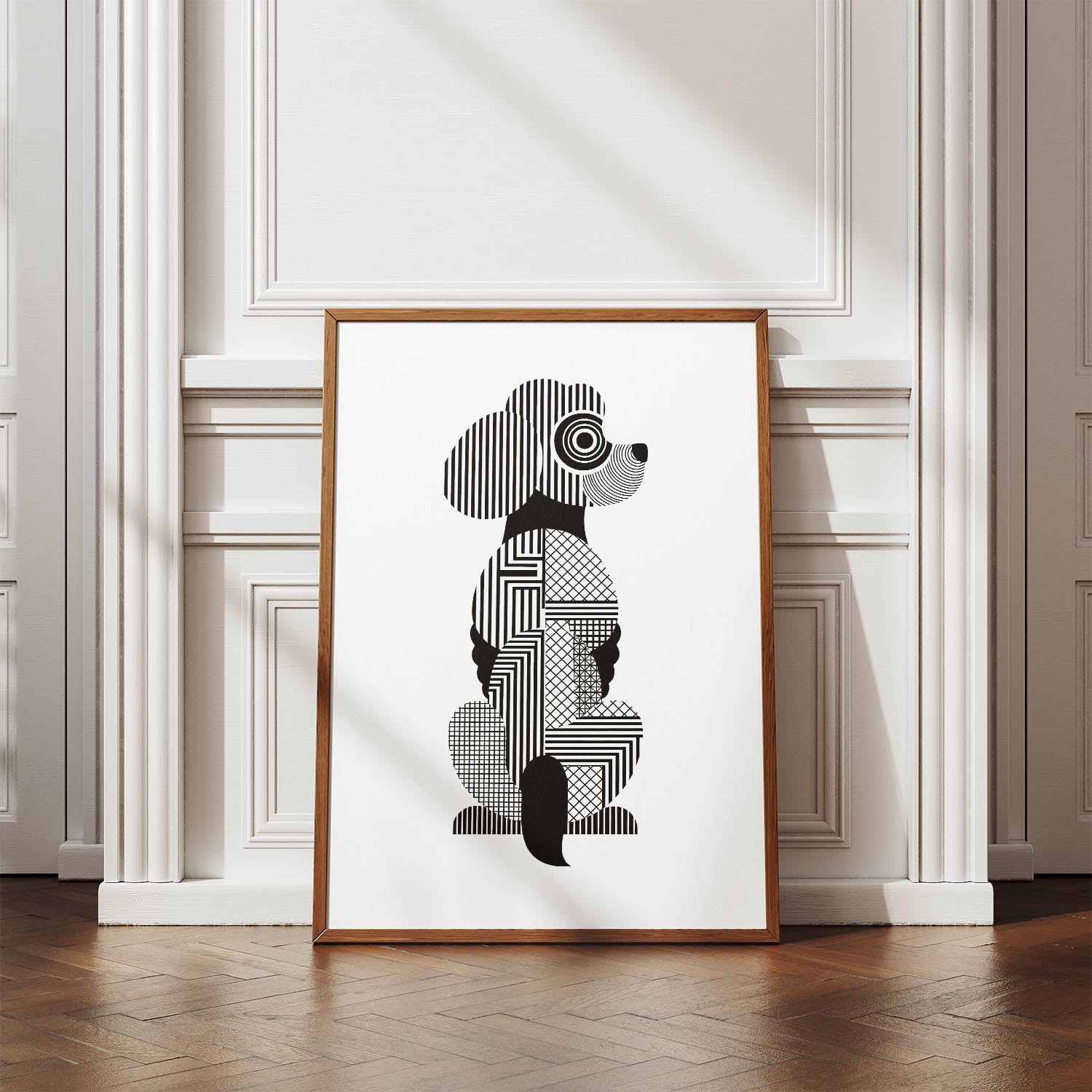 Cockapoo Geometric Line Art mockup