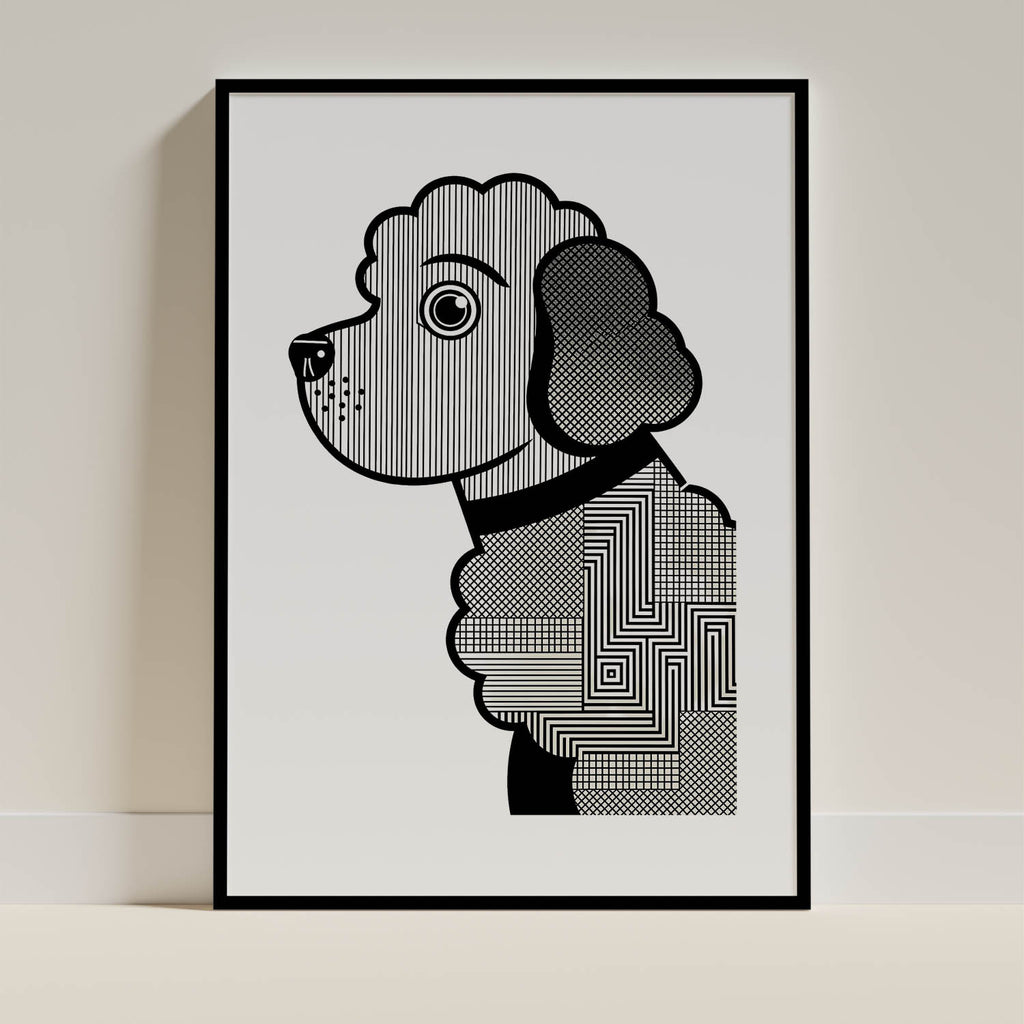 Cockapoo Geometric Line Art mockup
