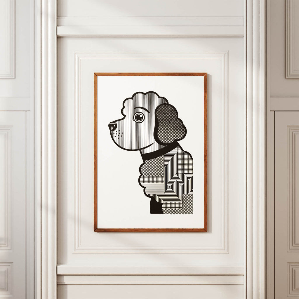 Cockapoo Geometric Line Art mockup