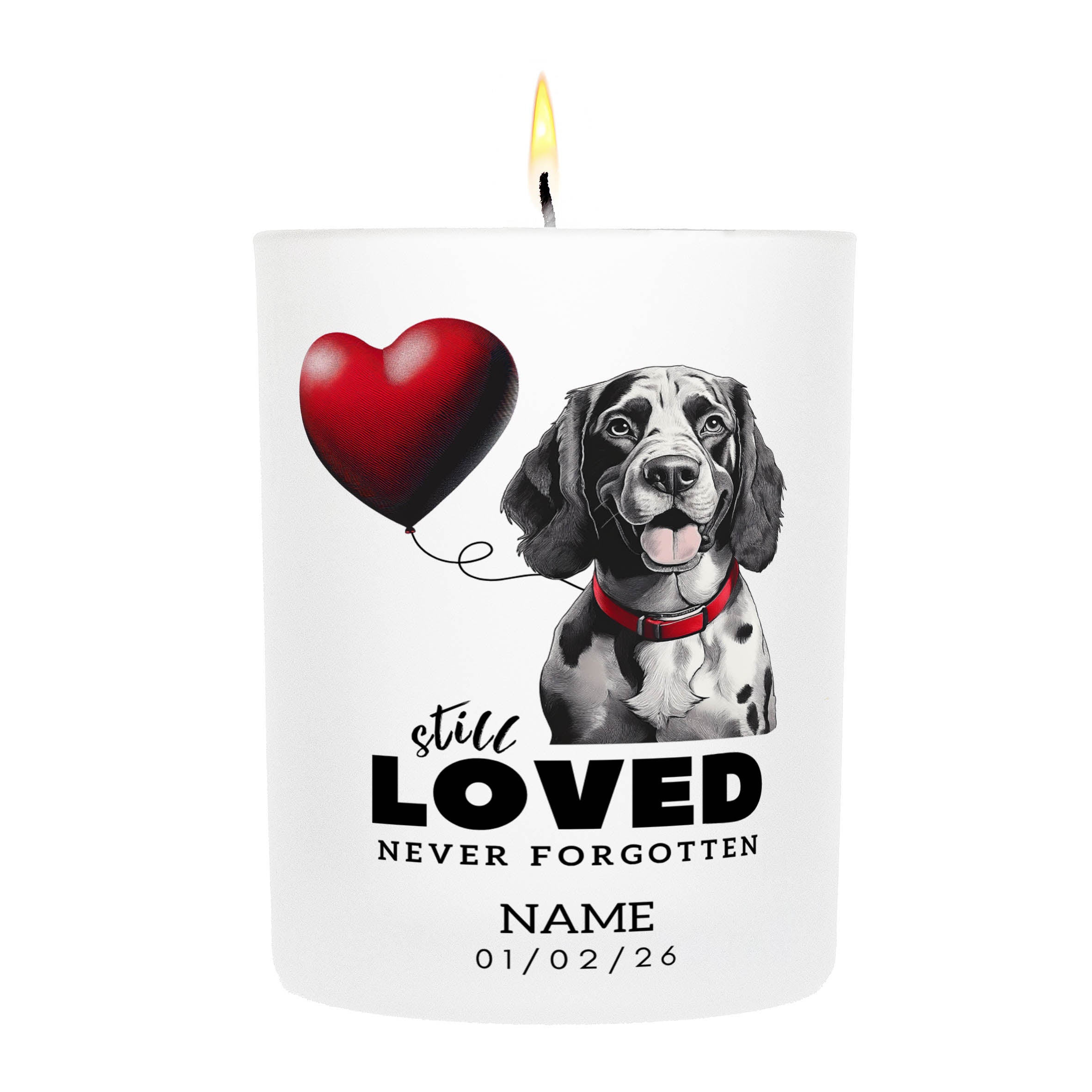 Cocker Spaniel Still Loved Never Forgotten Custom Candle | Dogsy & Co