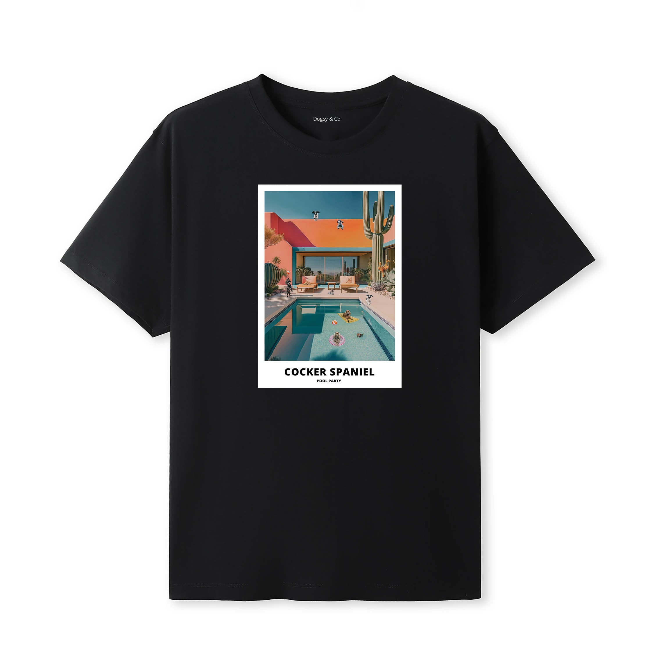 Cocker Spaniel Pool Party T-shirt