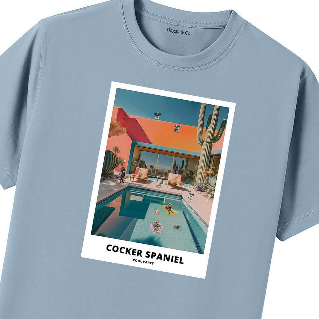 Cocker Spaniel Pool Party T-shirt