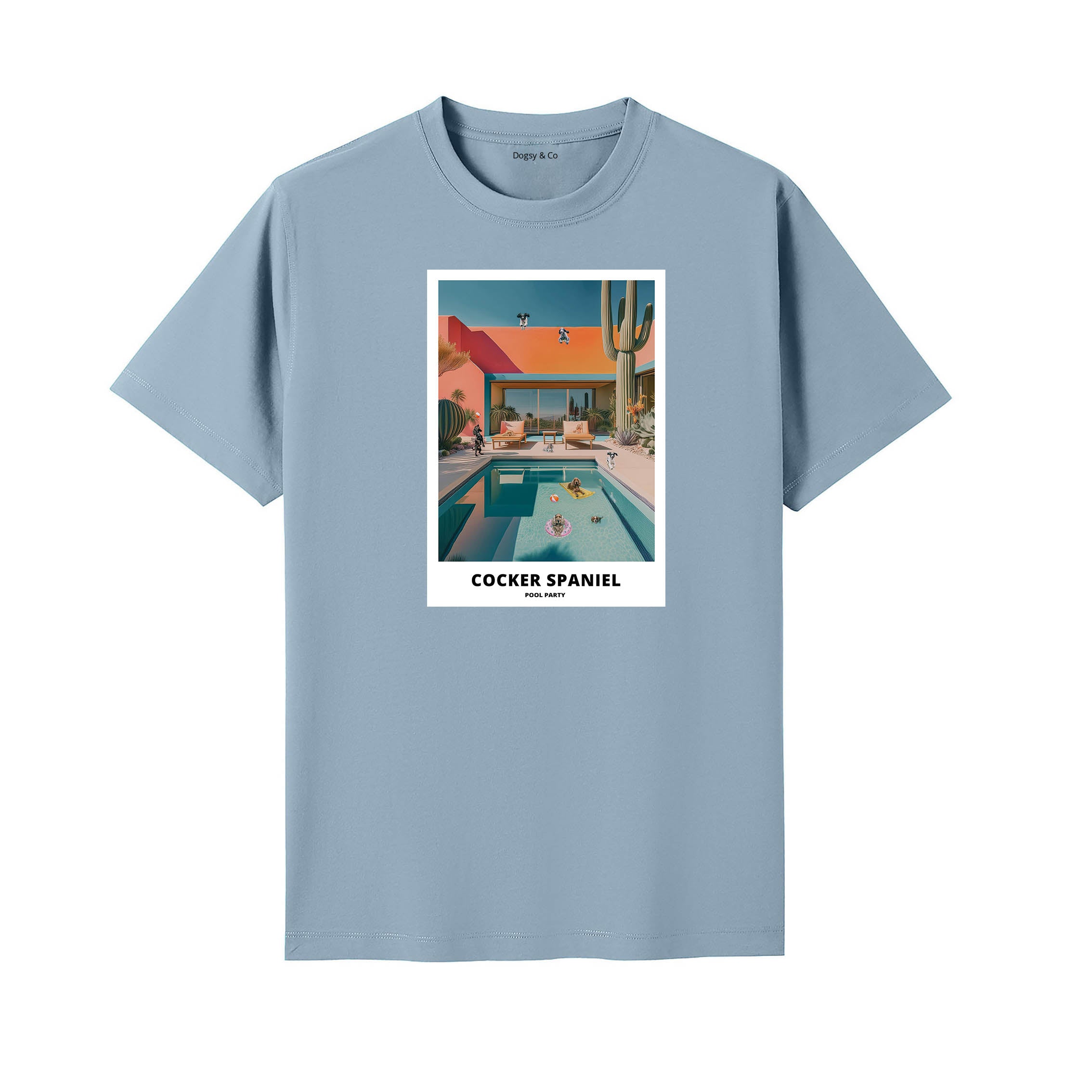 Cocker Spaniel Pool Party T-shirt