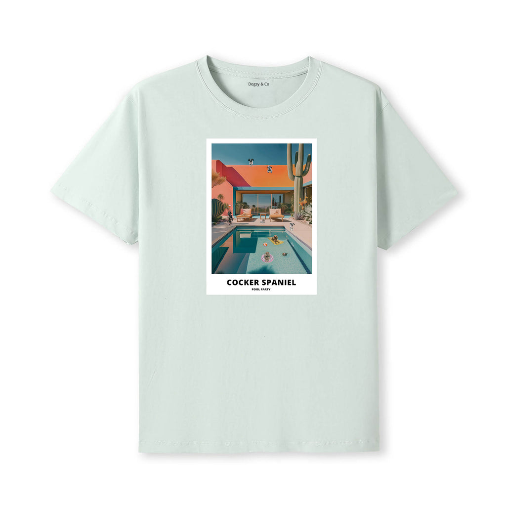 Cocker Spaniel Pool Party T-shirt