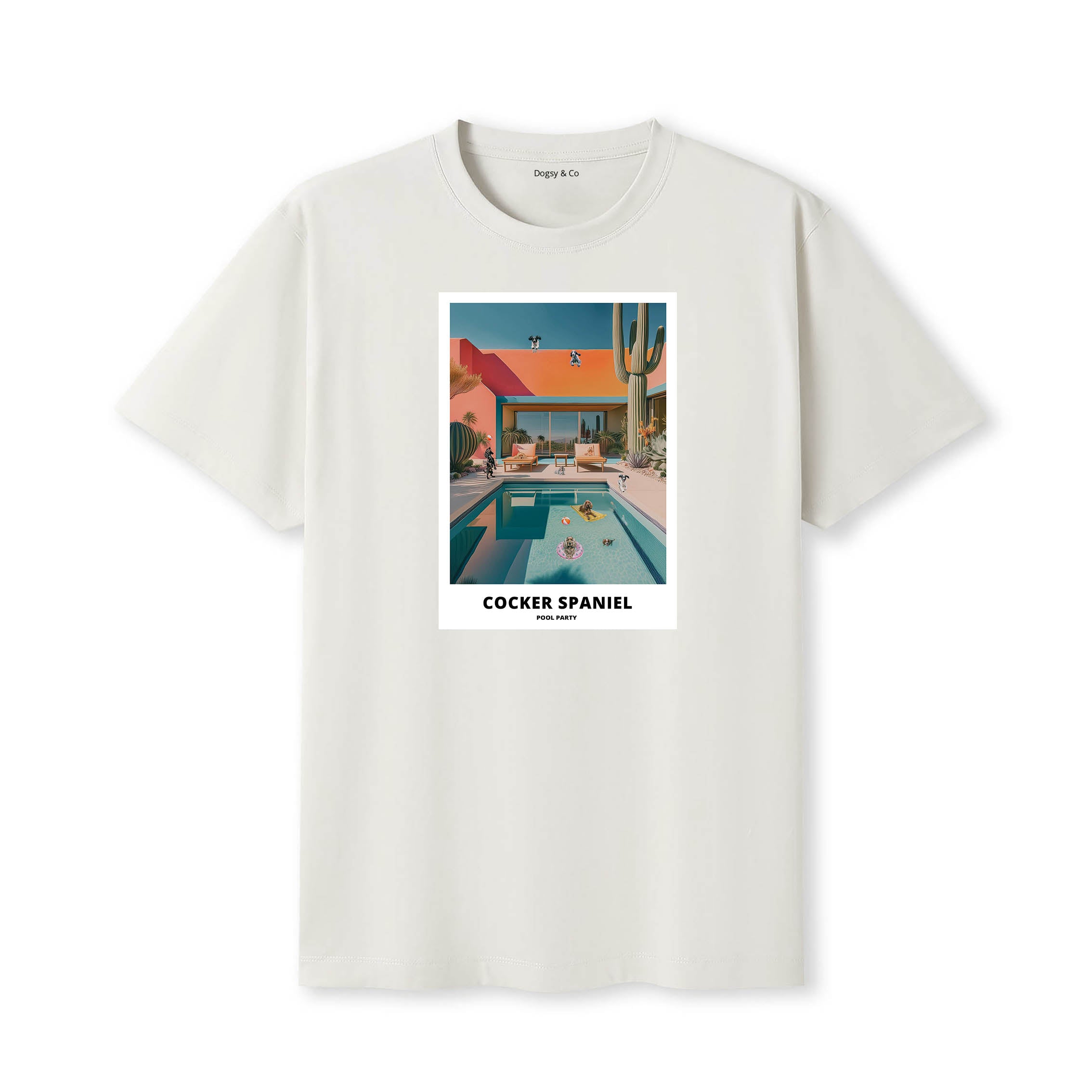 Cocker Spaniel Pool Party T-shirt