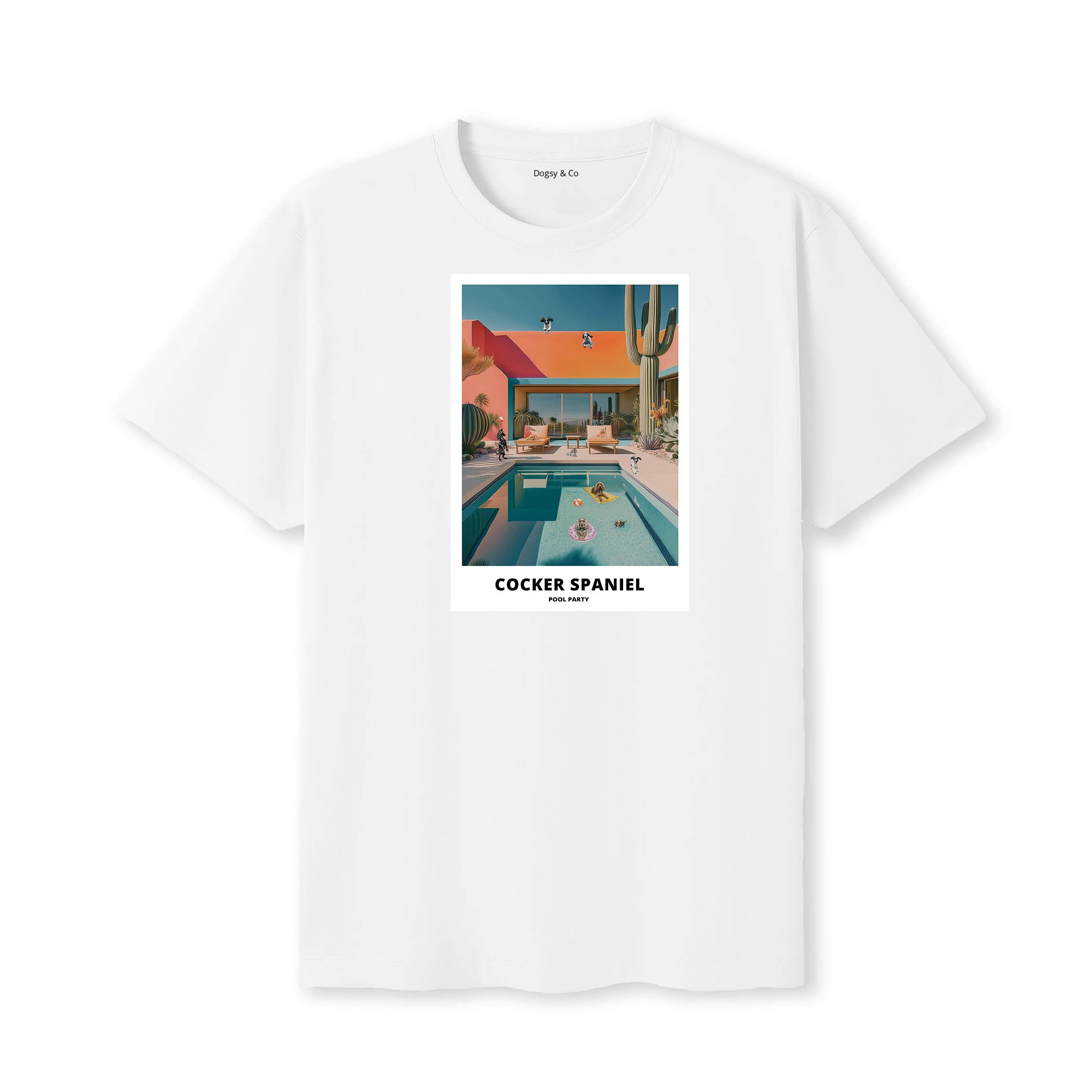 Cocker Spaniel Pool Party T-shirt
