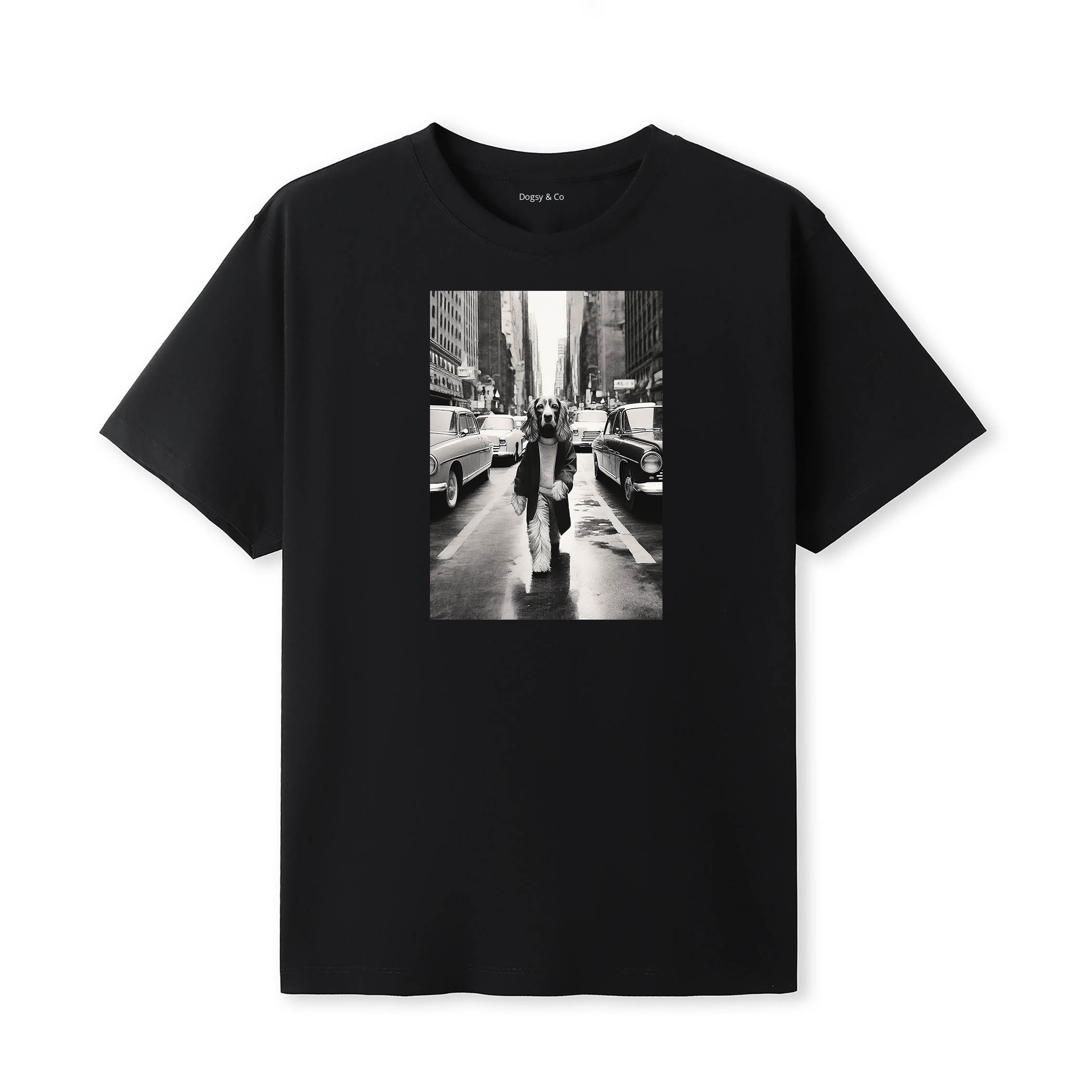 Cocker Spaniel Dogsy Dean T-Shirt Black