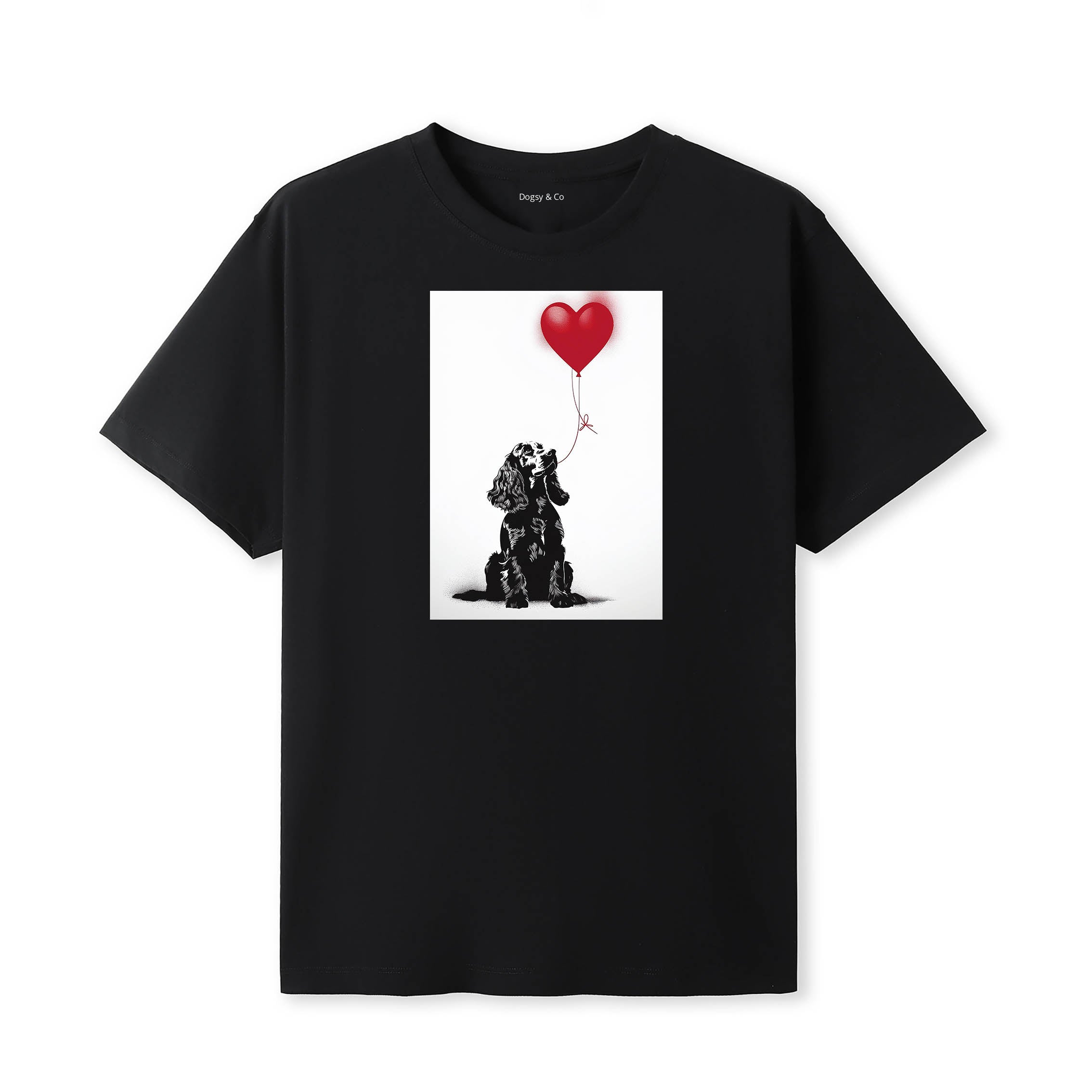 Cocker Spaniel 1 Dogsy T-Shirt Black