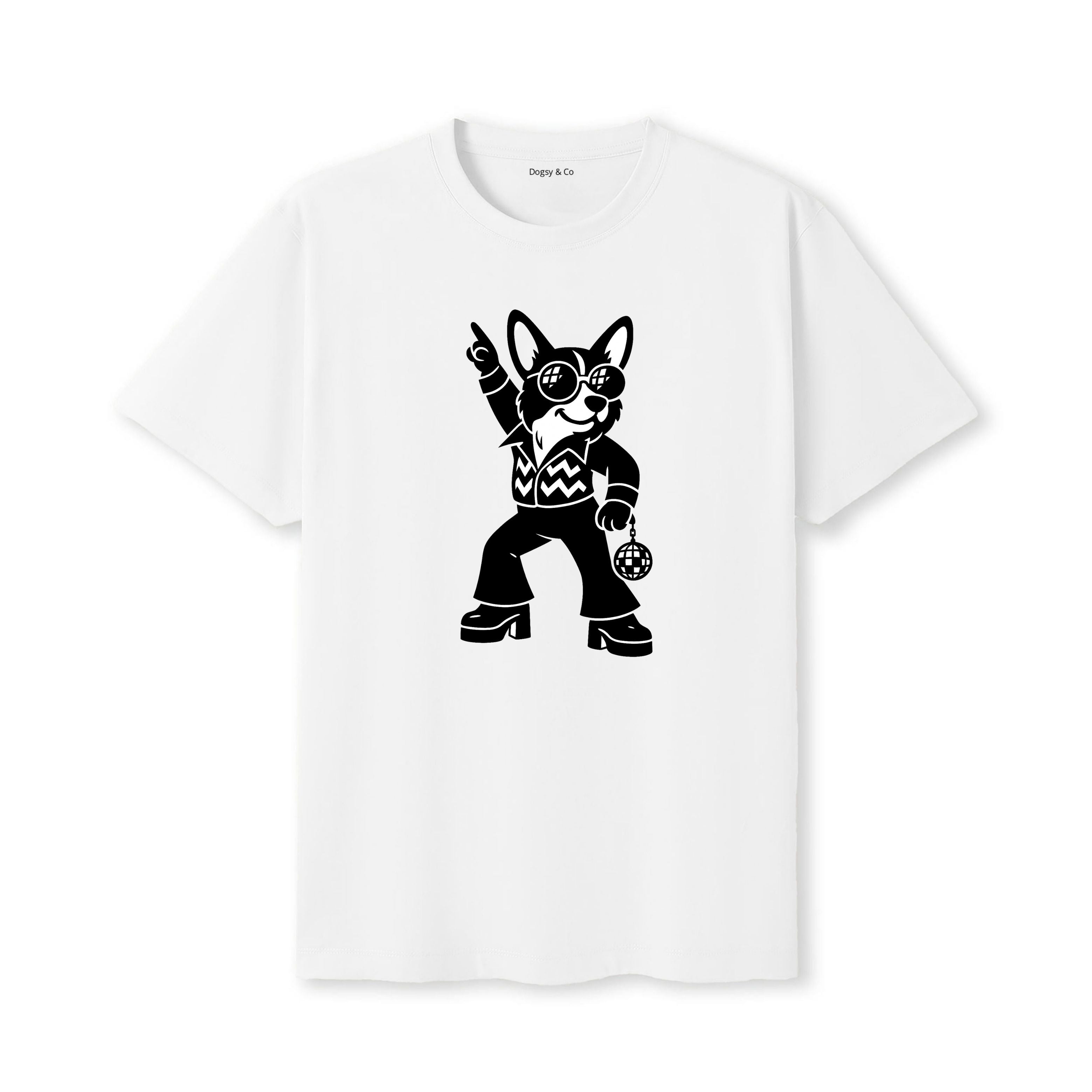 Corgi Disco Doggo T-Shirt - alternate view