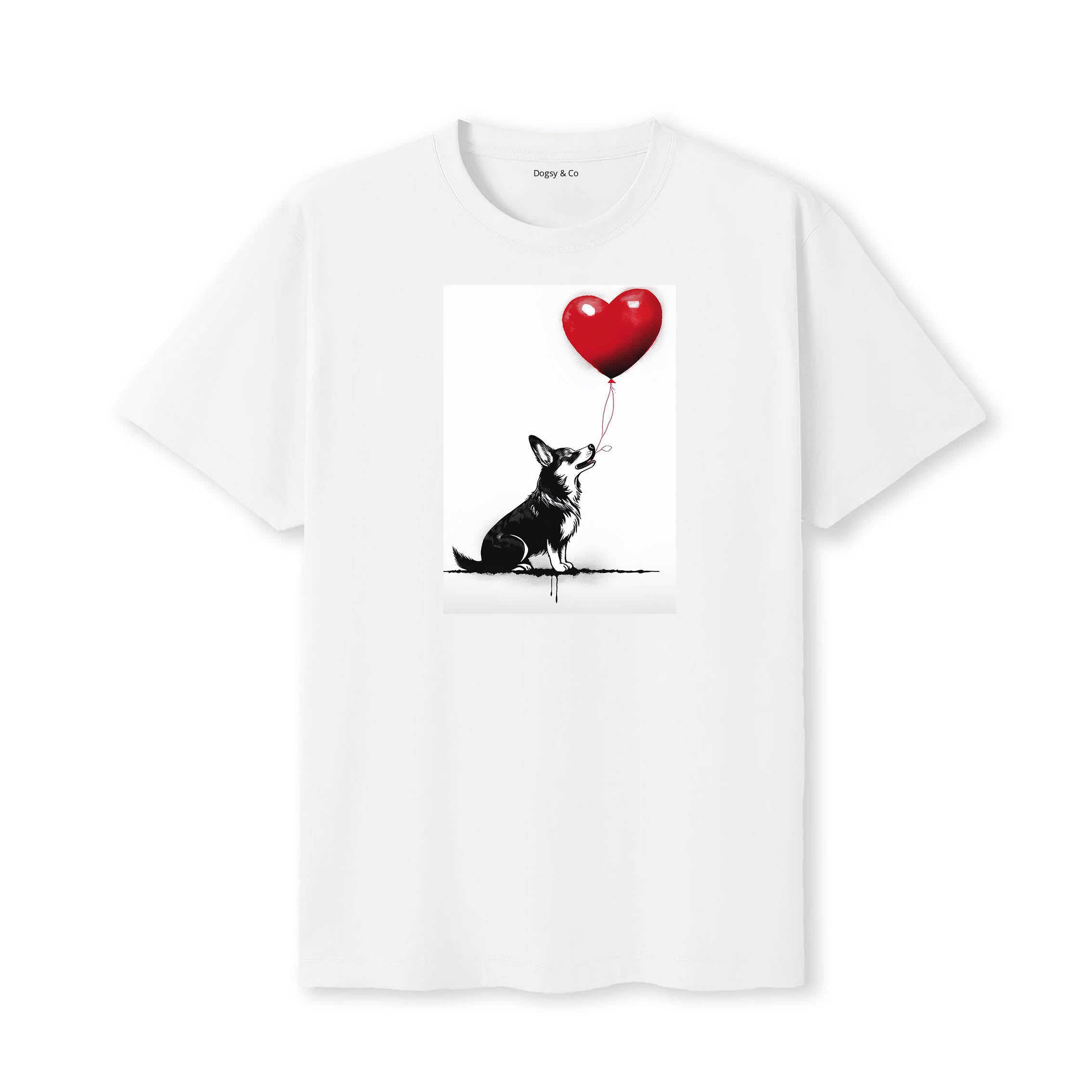 Corgi 1 Dogsy T-Shirt White