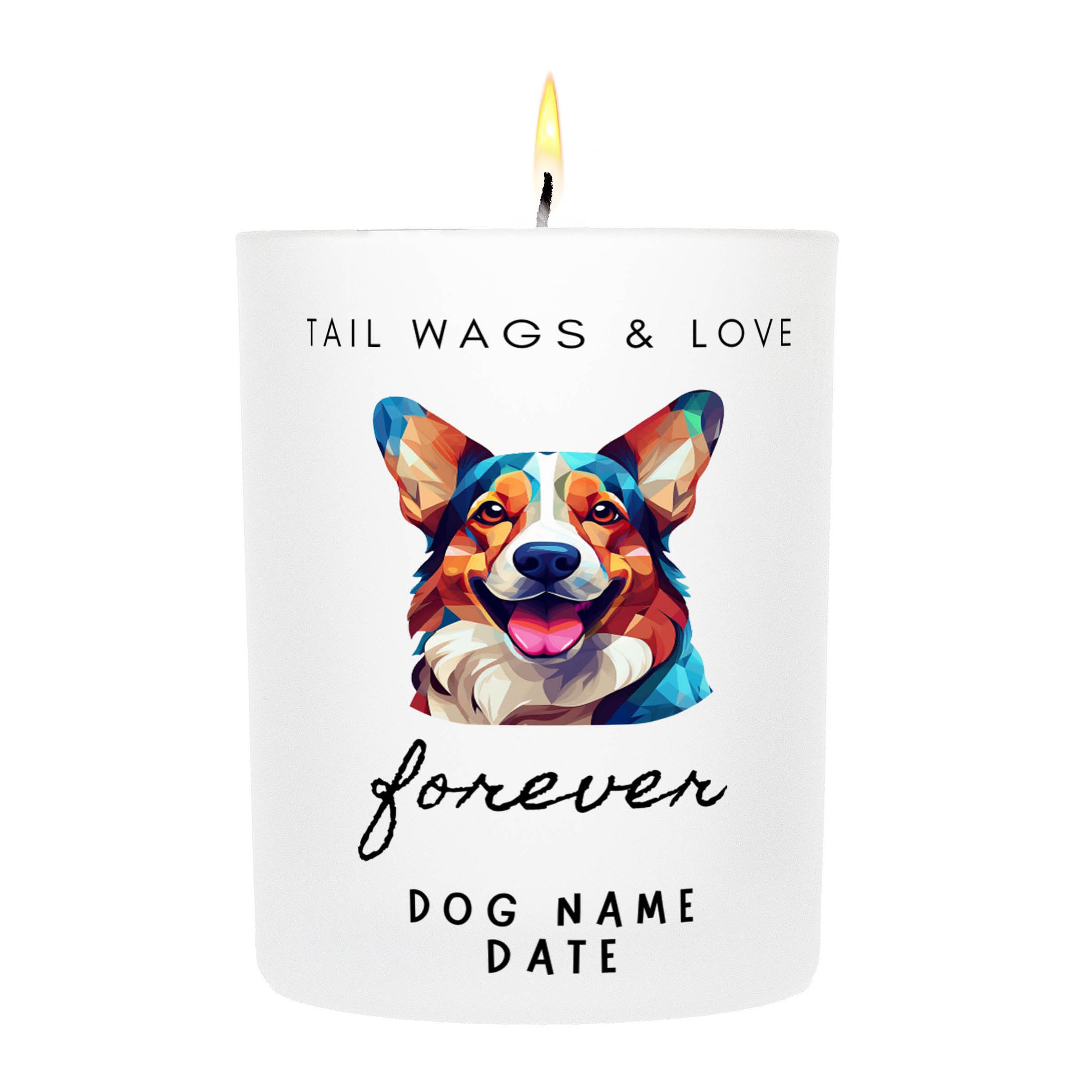 CORGI   Tail Wags & Love Custom Candle