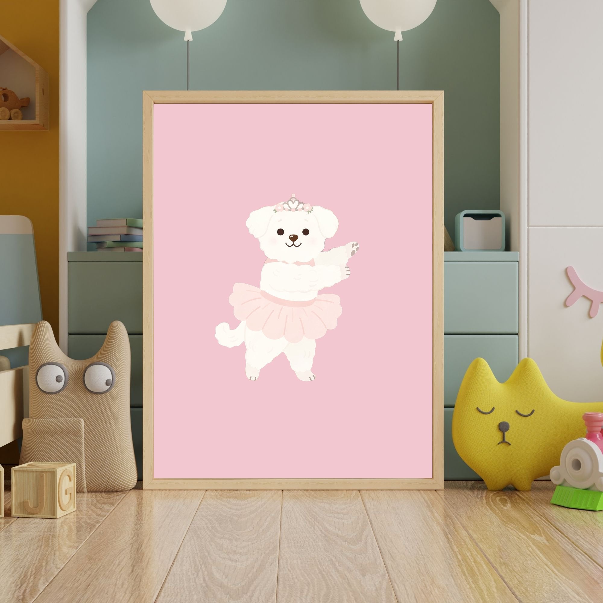 Coton de Tulear Kids Nursery Wall Art Print Bundle — 22 Dog Costume Designs, 5 Colours, 6 Print Sizes | Digital Download