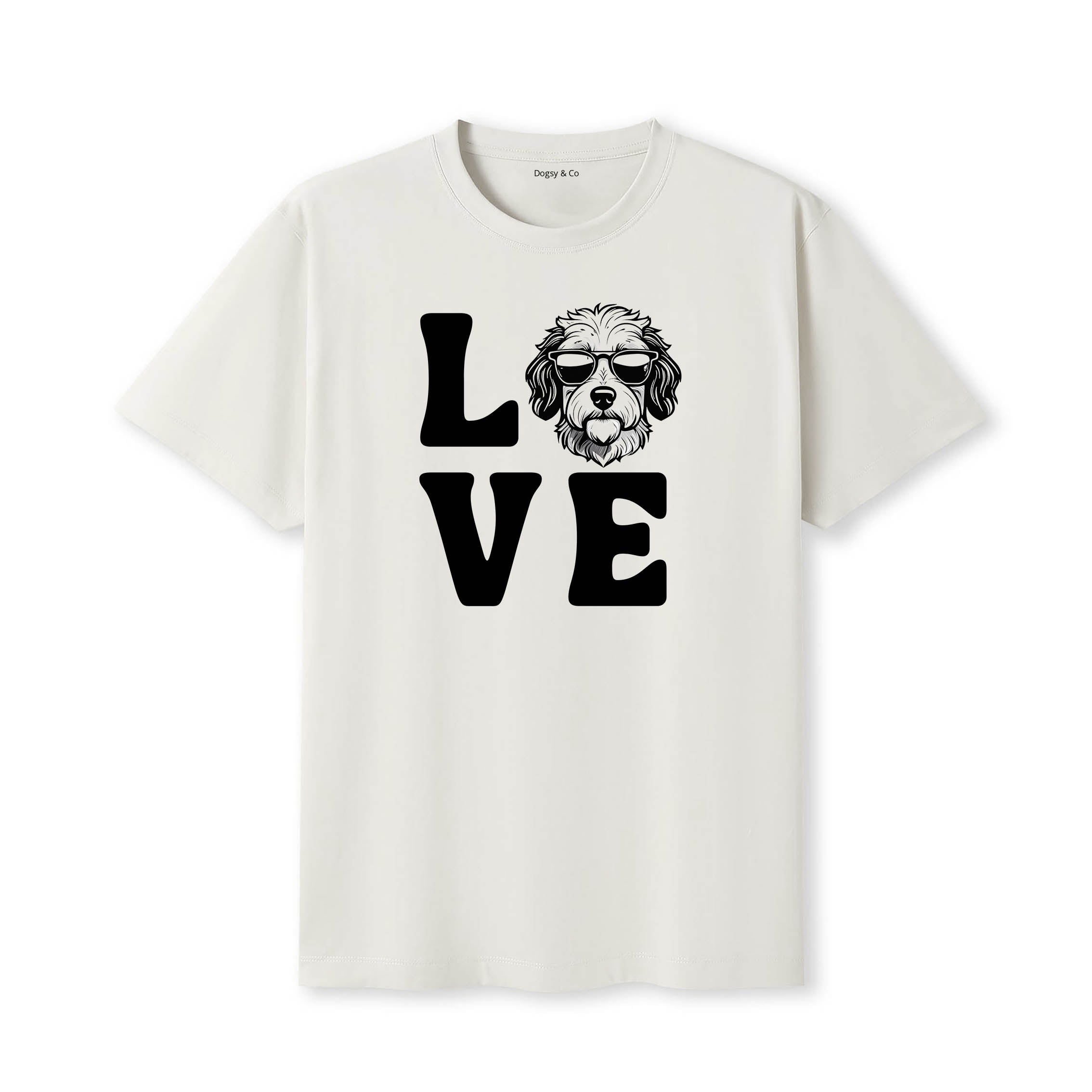 Coton de Tulear LOVE DOGS Tshirt - Natural