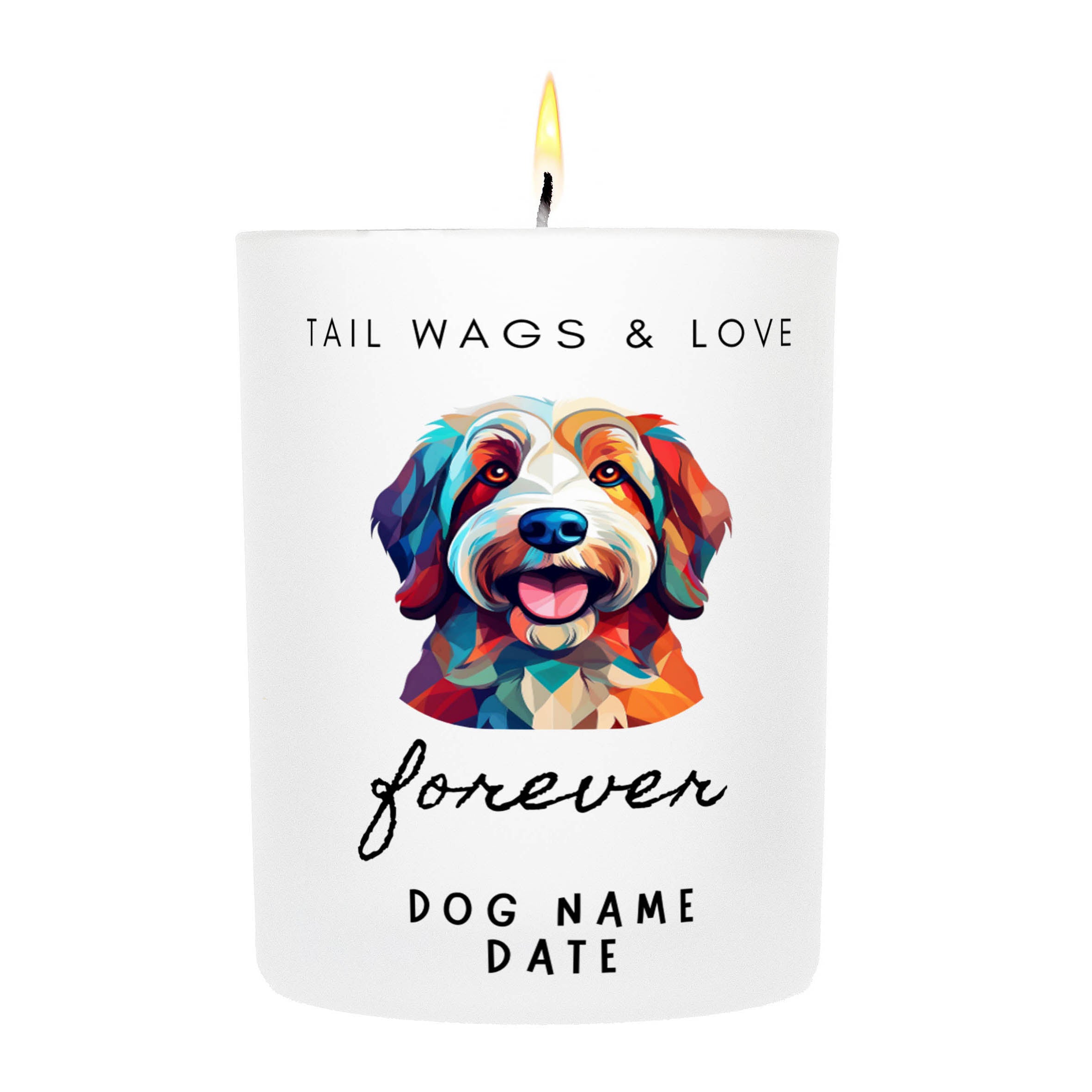 COTON DE TULEAR   Tail Wags & Love Custom Candle