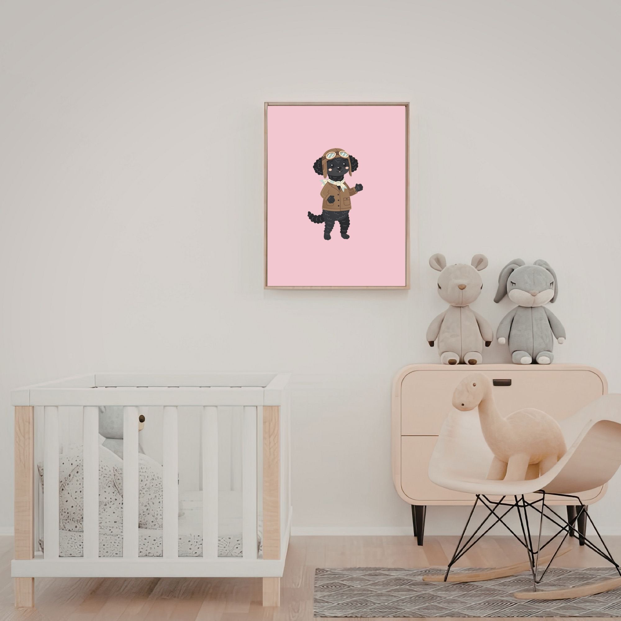 Curly Coated Retriever Kids Nursery Wall Art Print Bundle — 22 Dog Costume Designs, 5 Colours, 6 Print Sizes | Digital Download